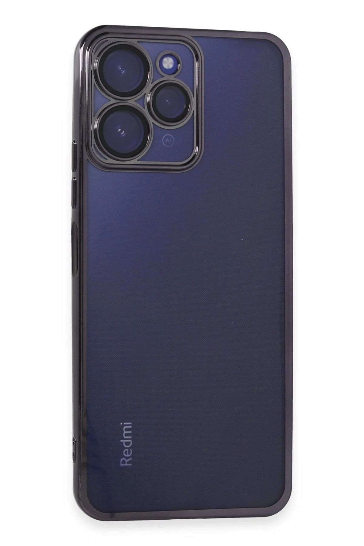 NewFace Xiaomi Redmi 12 Kılıf Lensli Silikon - Mor YNSMR