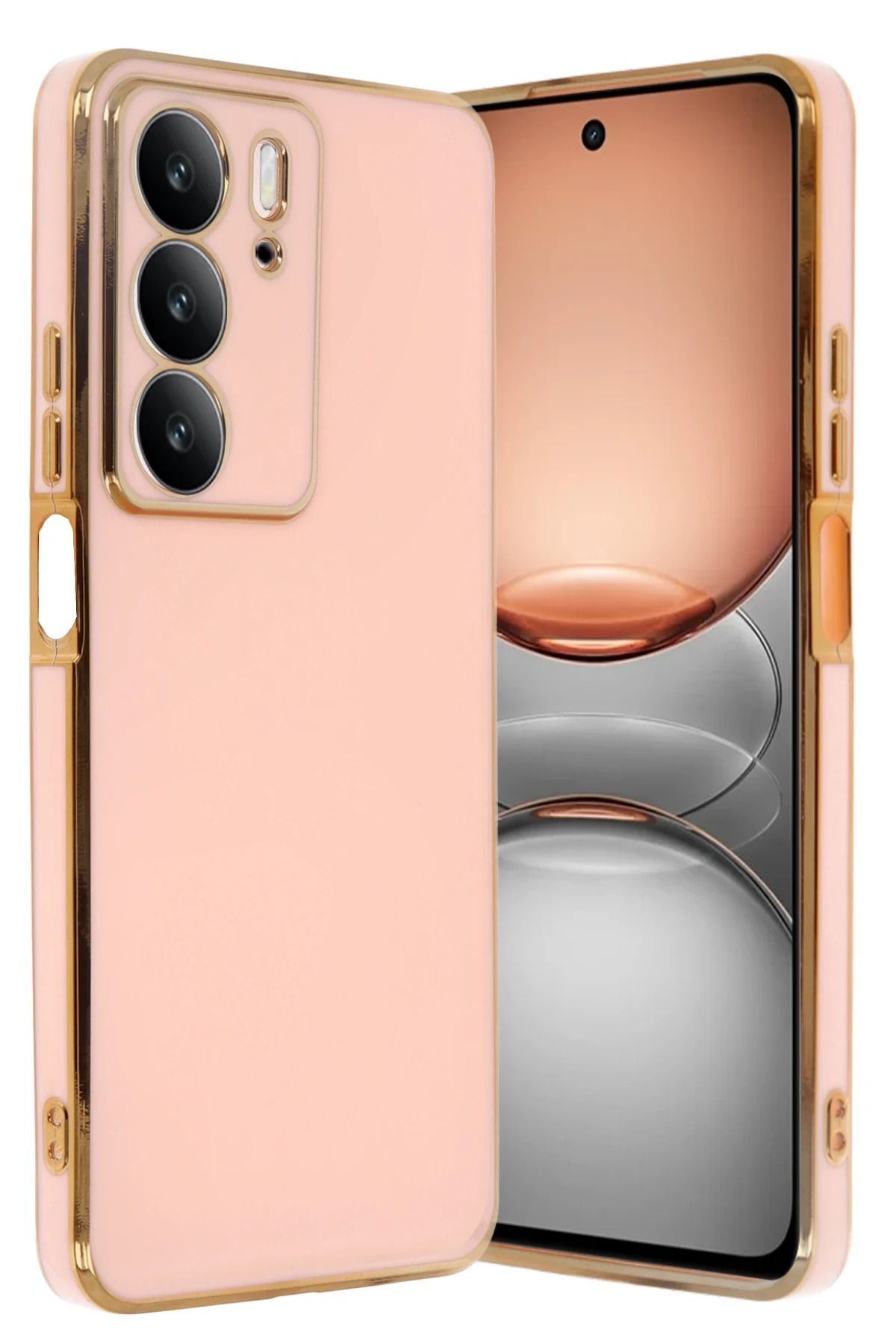 NewFace Realme C75 4G Kılıf Volet Silikon - Pembe YNSMR