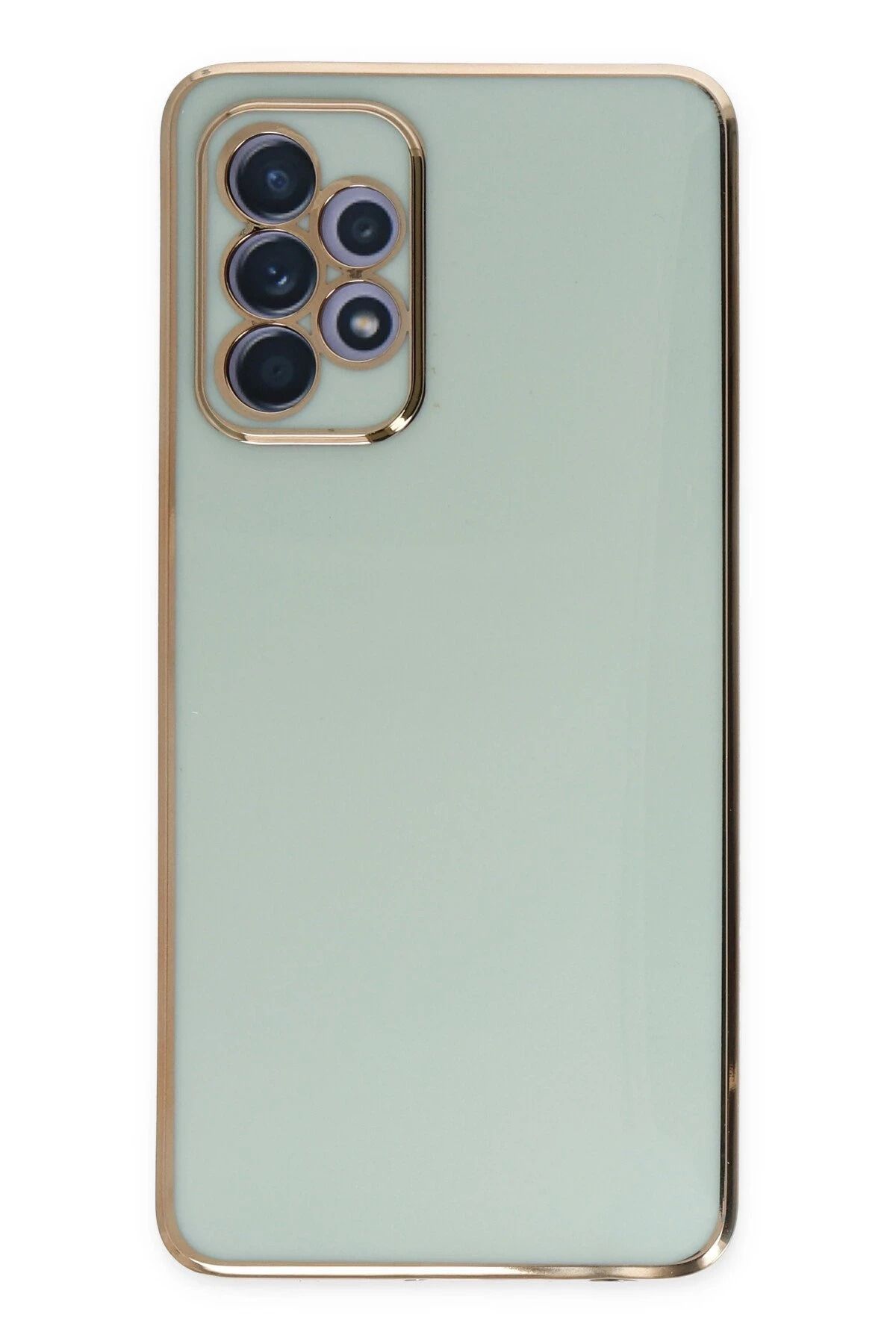 NewFace Samsung Galaxy A52 Kılıf Volet Silikon - Açık Yeşil YNSMR