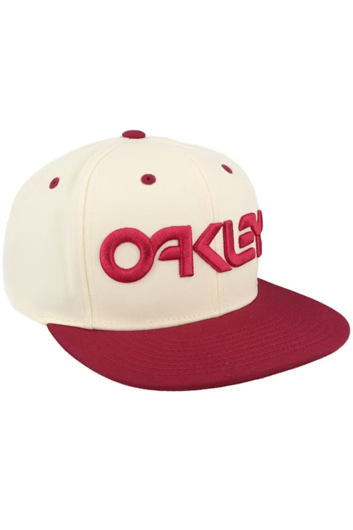 Oakley Mark Iıı Flat Brim Şapka Fos901496 1ad Arctic White Iron Red