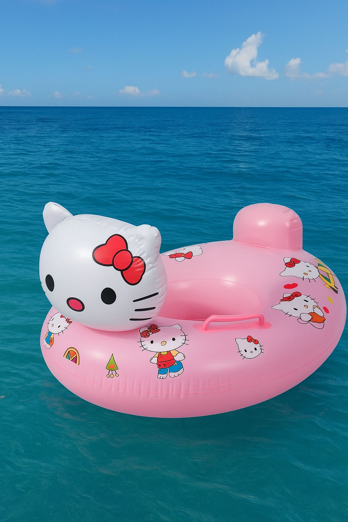 SerenityHaven Hello Kitty Bebek Çocuk 0-5 Yaş Deniz Simidi