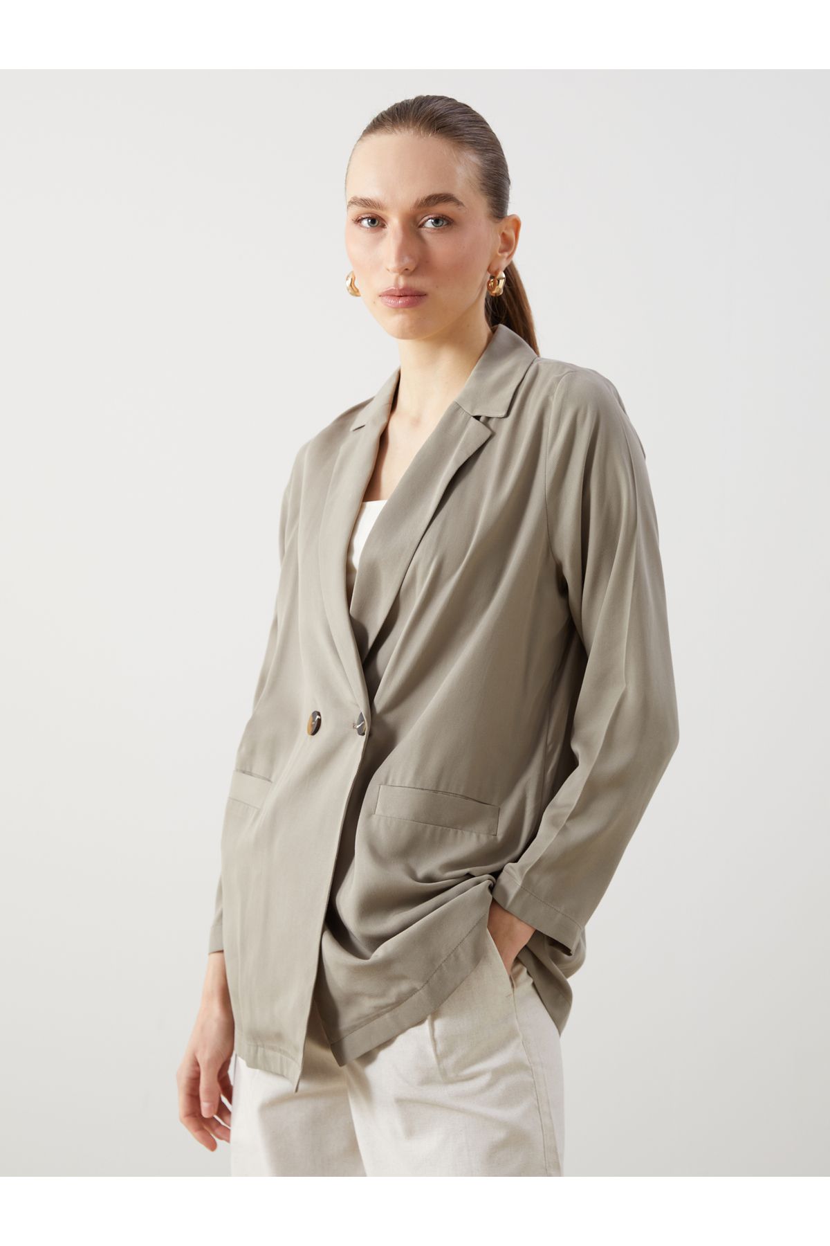 LC Waikiki Loose Fit Kadın Blazer Ceket