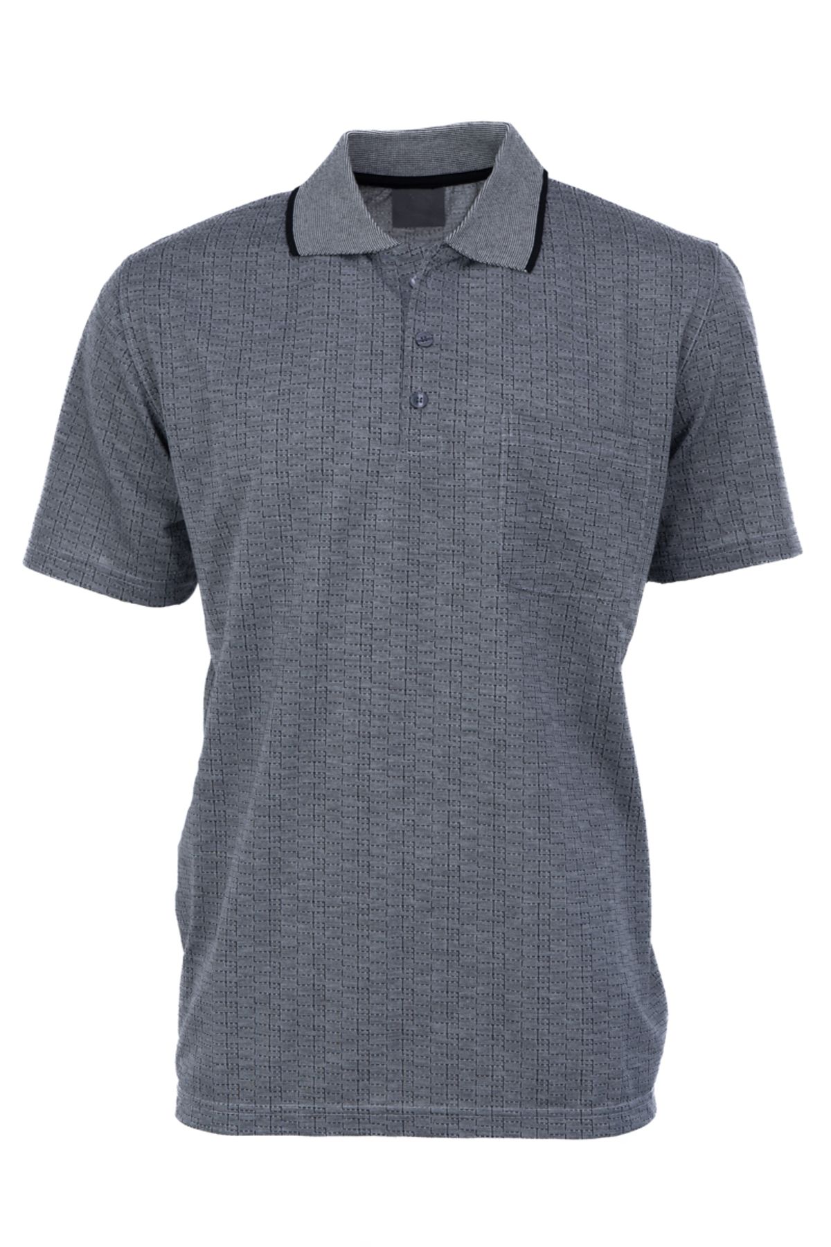 Oppland Erkek T-shirt Yazlık Cepli Kısa Kollu Modern Jakarlı Lonelli Model Rahat Kesim Pamuklu Kumaş