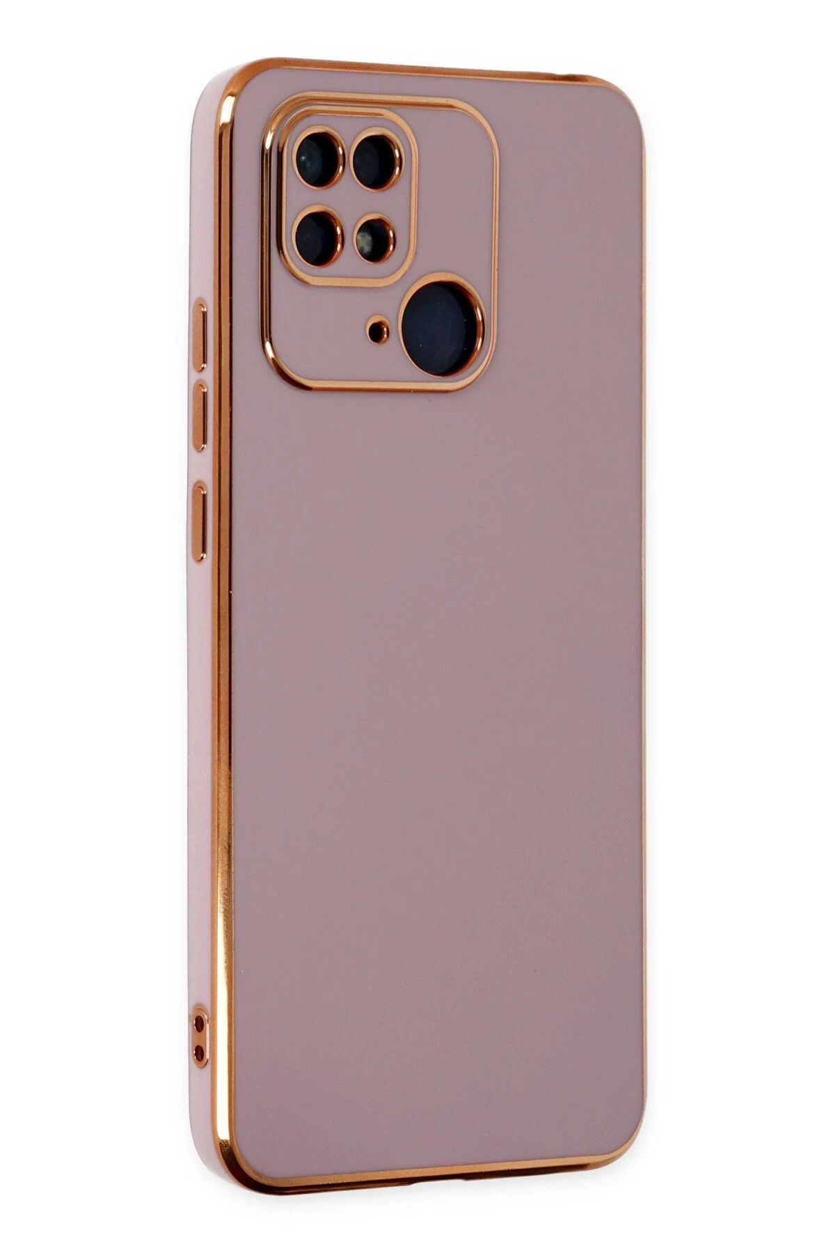 NewFace Xiaomi Redmi 10C Kılıf Volet Silikon - Mor DRSTR