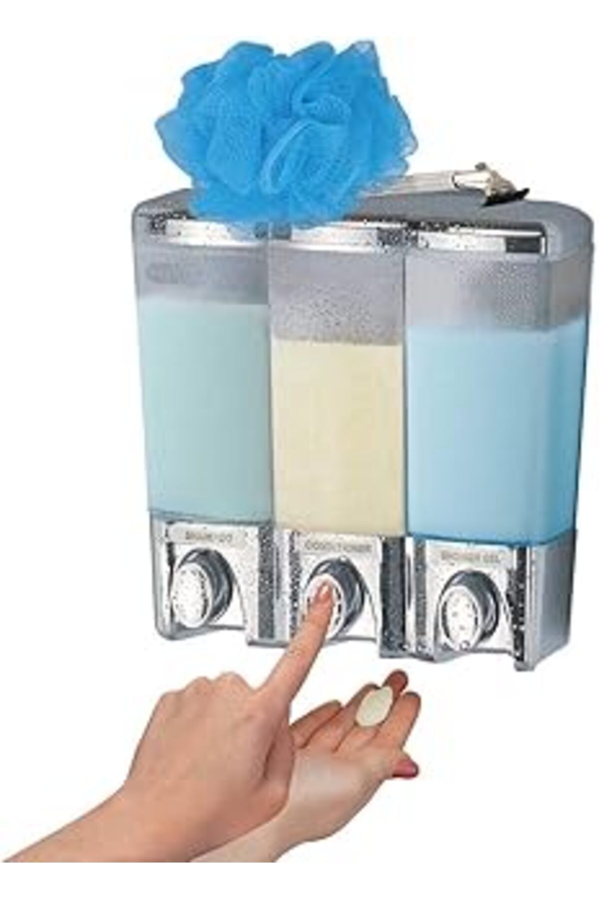 TBSProjects (Three Chamber, Chrome) - Better Living Products Clear Choice Dispenser Iii Three Chamber Shower Di