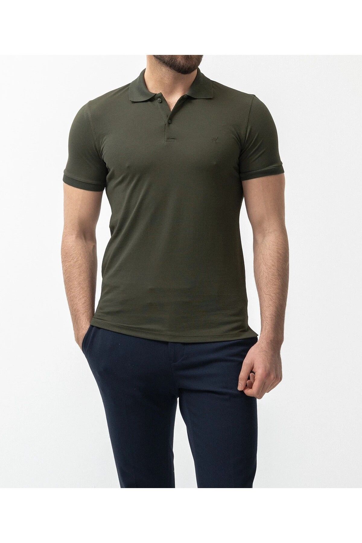 SERKAN SEVİNÇ KISA KOL ERKEK POLO YAKA PAMUKLU T-SHIRT