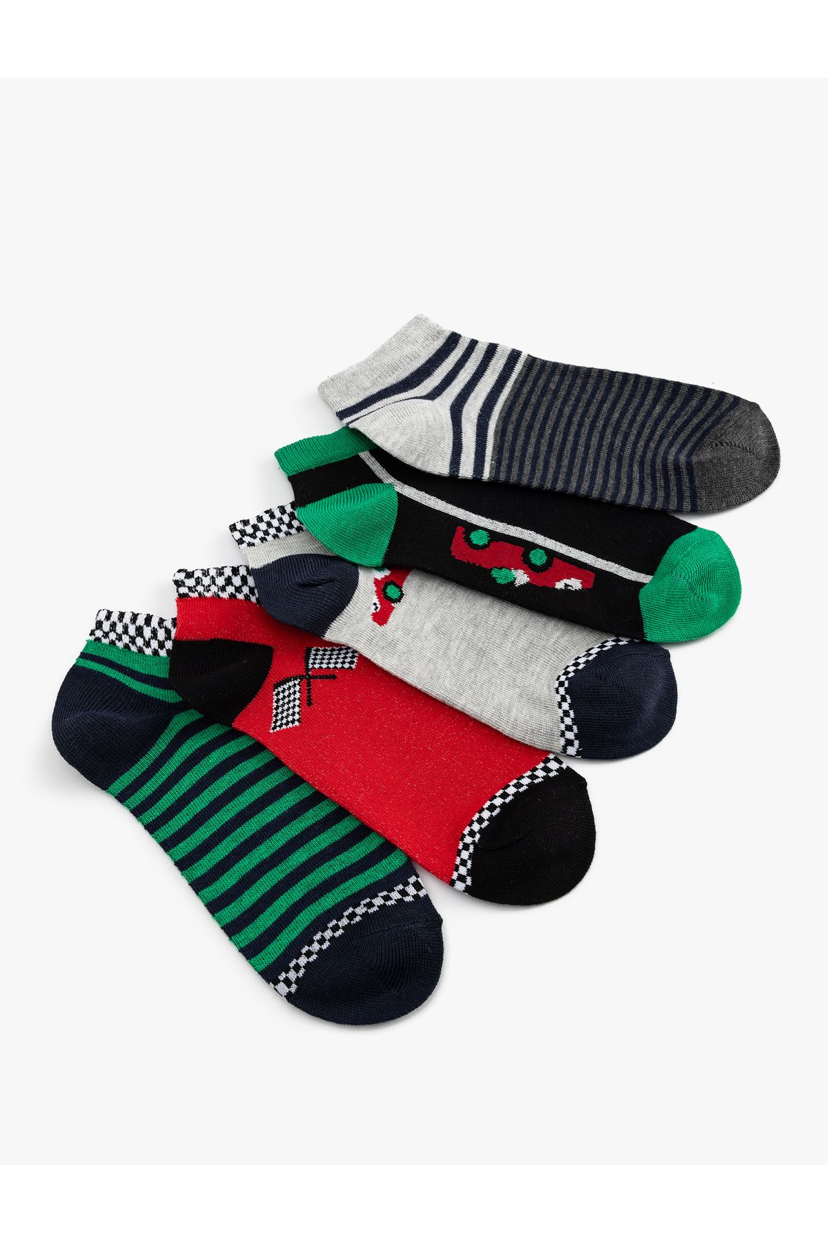 Koton-Set of 5 Multicolored Booties Socks 1