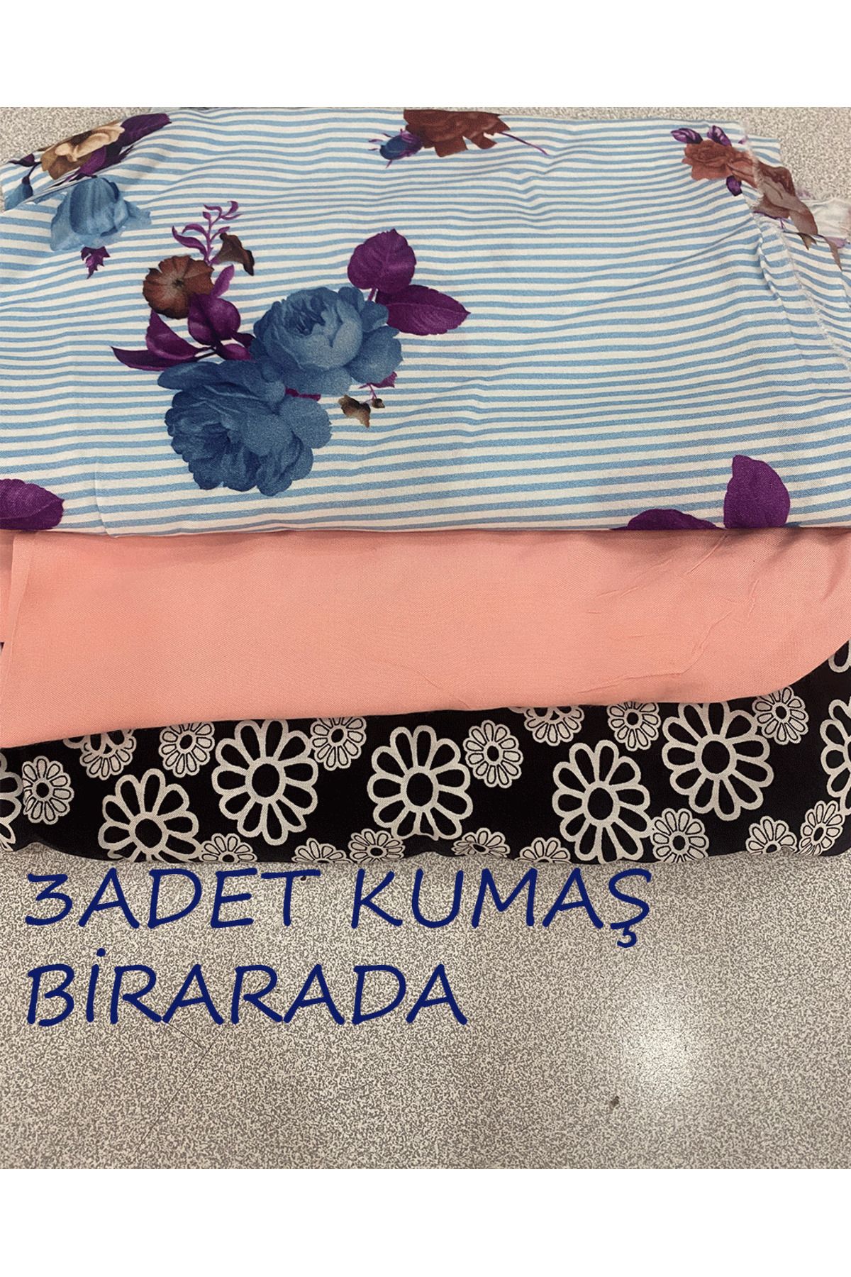 turkanlarhome VİSKON PARÇA KUMAŞLAR 1 METRE (3 RENK BİRARADA SATIŞTA)