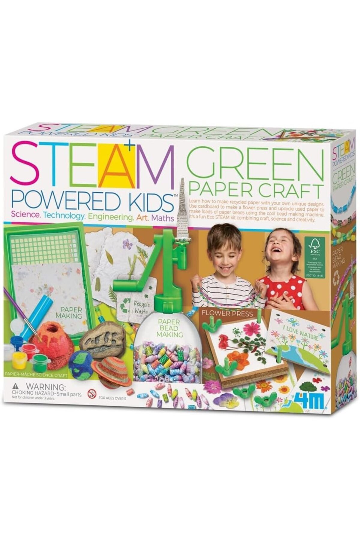 کاردستی کاغذی استیم/سبز ۴M (00-05542)