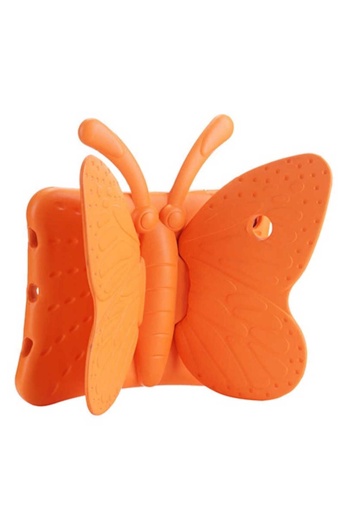 Tılsım Tekno Galaxy Tab A7 10.4 T500 2020 Uyumlu TSTK Butterfly Standlı Tablet Kılıf-Turuncu