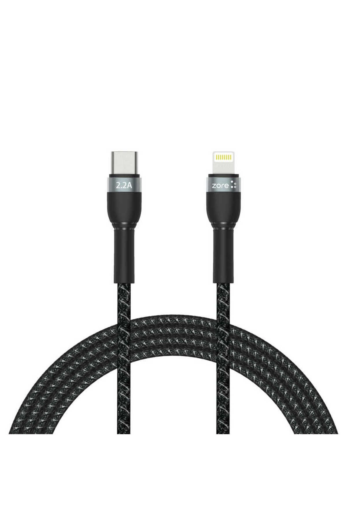 Tılsım Tekno Siyah Shira Serisi Type-c to Lightning PD Kablo 2 Metre-TSTK