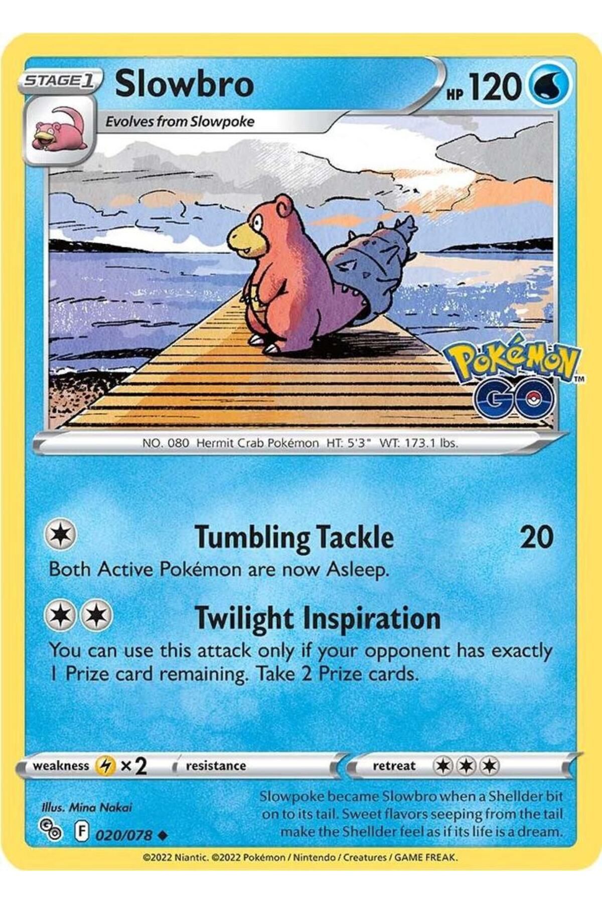 Pokemon TCG Slowbro Pokemon Go Orijinal Pokemon Kartı