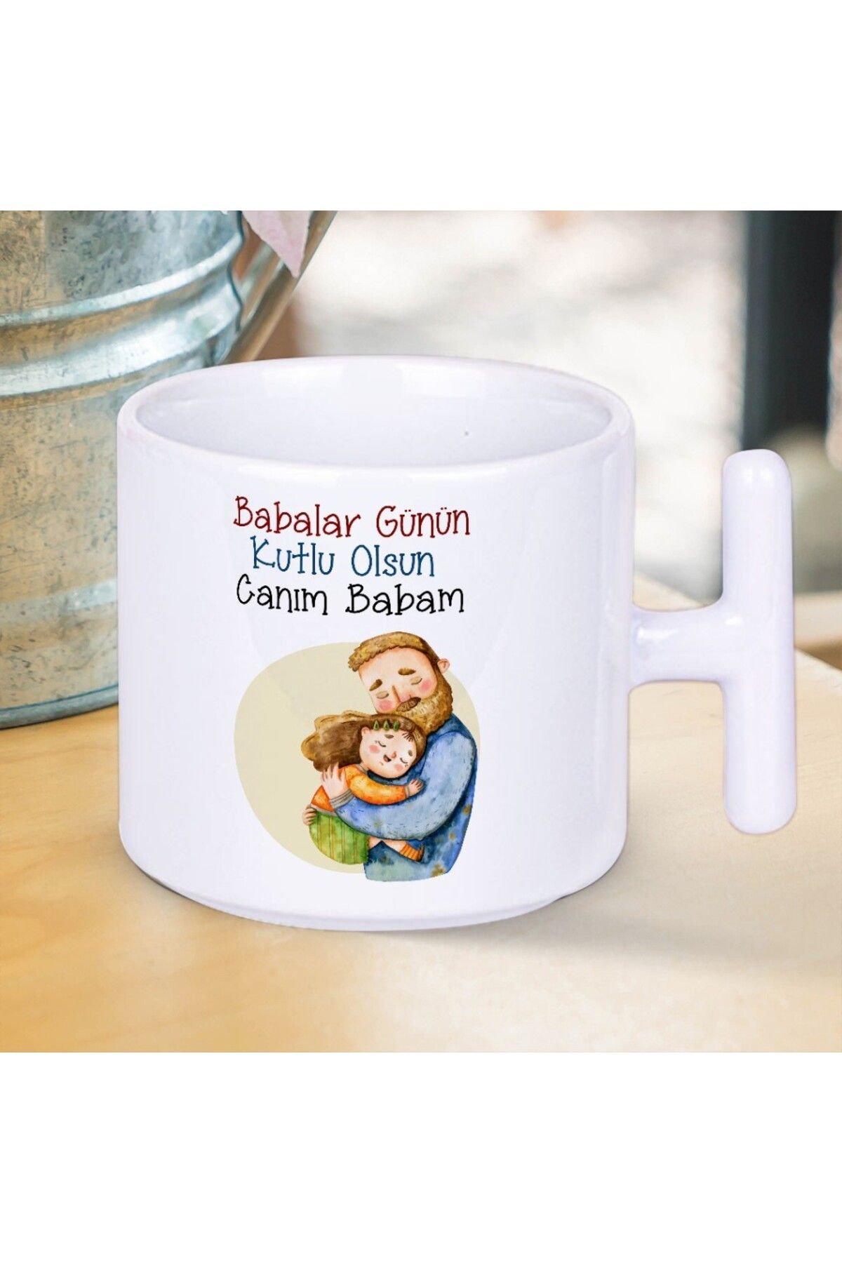 Nostaljik Lezzetler Babalar Günün Kutlu Olsun Canım Babam Baskılı Babalar Gününe Özel Hediyelik T Kupa Bardak