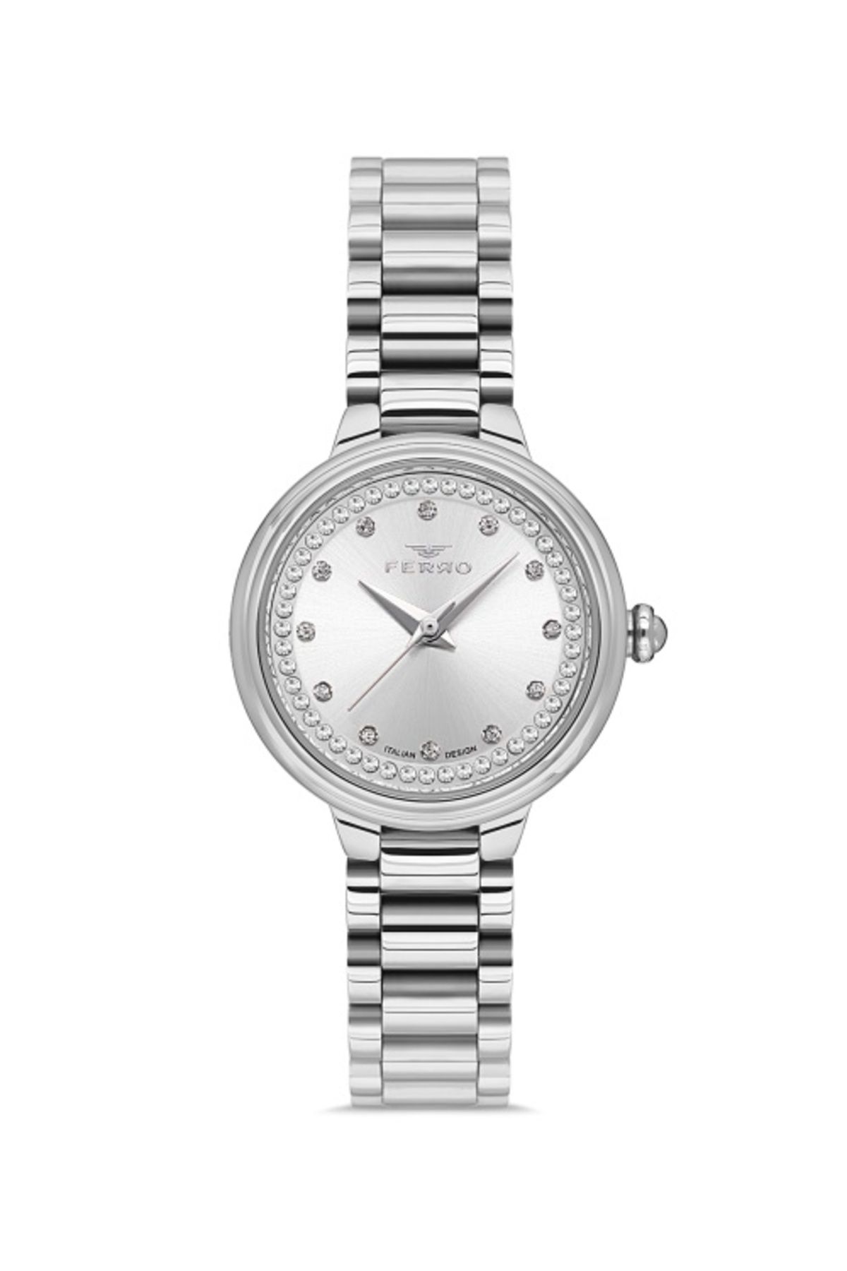 FERRO FL21493A-A Quartz Çelik Gri 28 mm Kadın Kol Saati