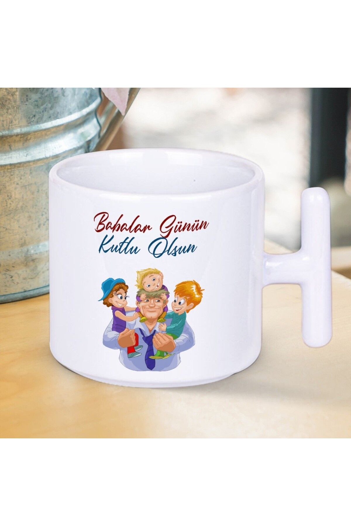 Nostaljik Lezzetler Babalar Günün Kutlu Olsun Yazılı Babalar Gününe Özel T Kupa Bardak