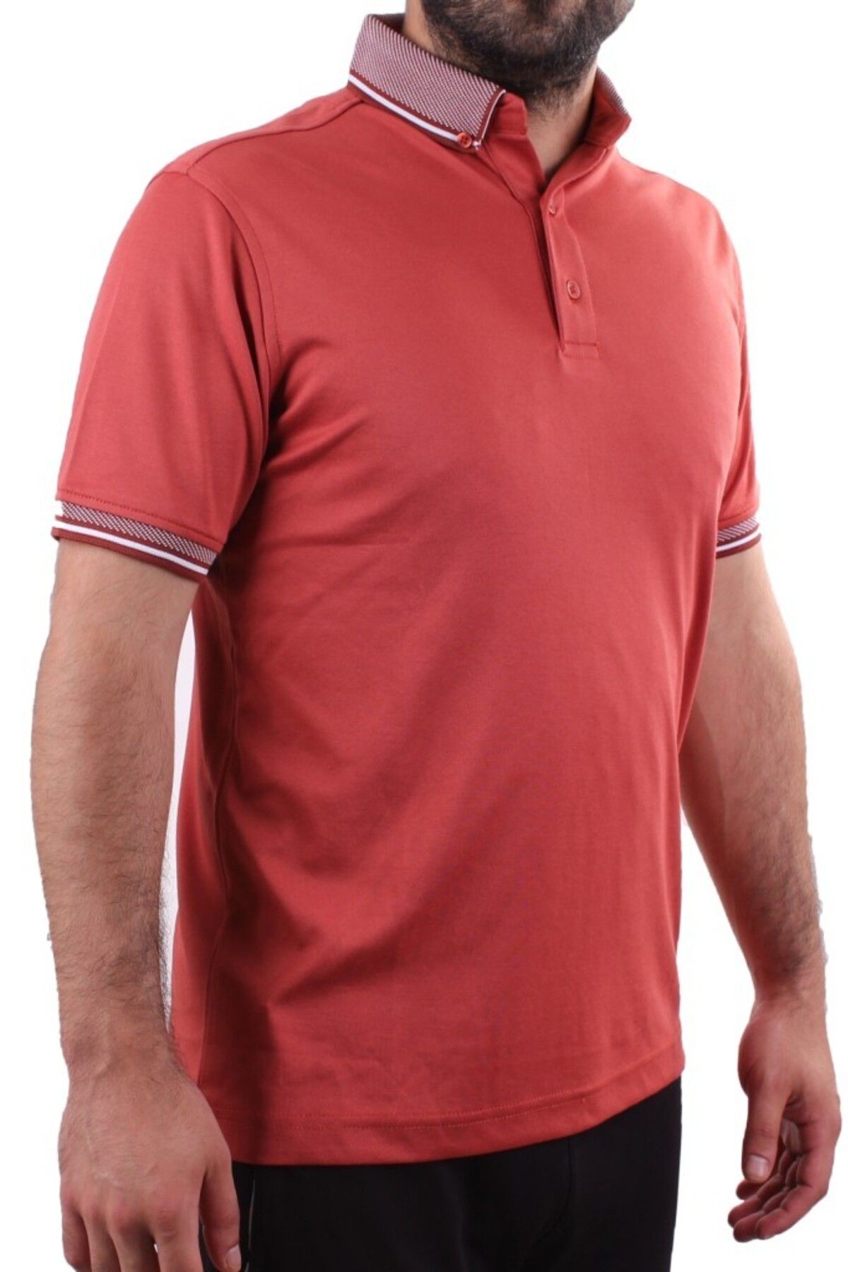 Twister Jeans Twister 2305 Tarçın Günlük Kısa Kol Normal Kesim Pamuklu Polo Yaka Erkek Tişört