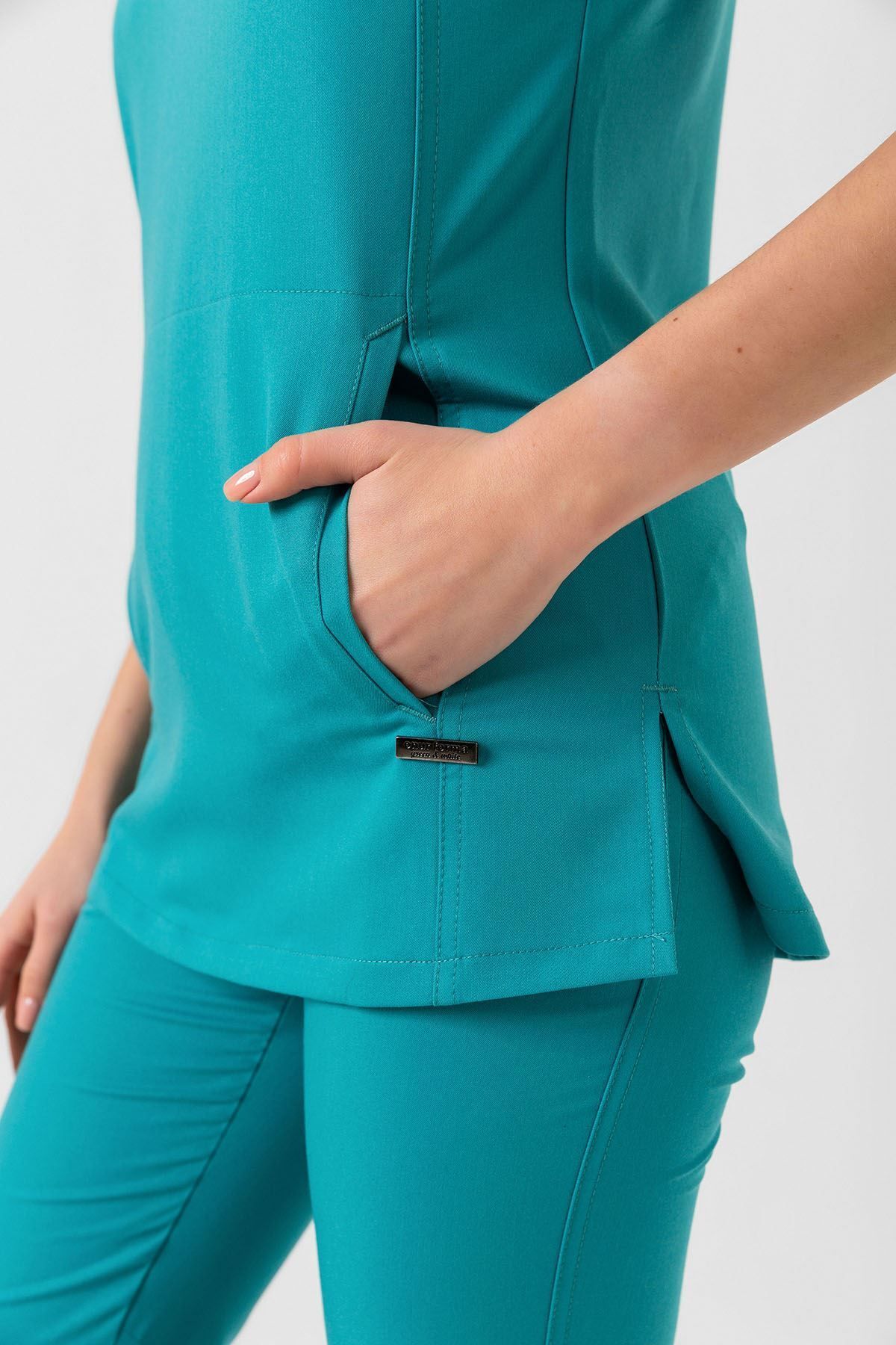 Onur Forma Scrubs New Line Kadın Takım - Turkuaz Yeşili
