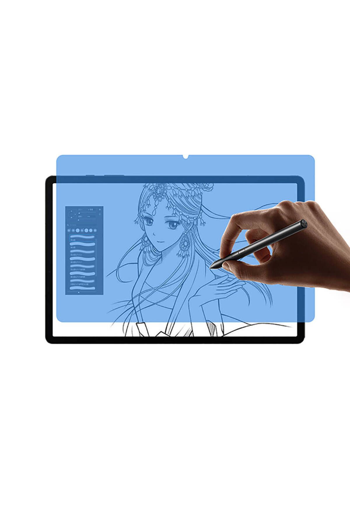 Tılsım Tekno Galaxy Tab S9 Uyumlu TSTK Paper-Like Ekran Koruyucu-Renksiz