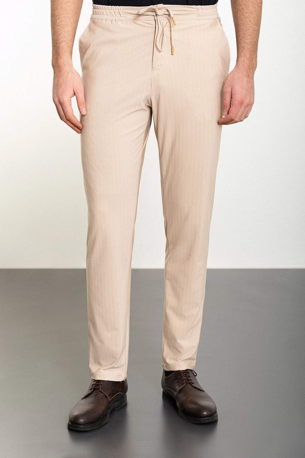 SERKAN SEVİNÇ SLİM FİT ÇİZGİLİ JOGGER PANTOLON