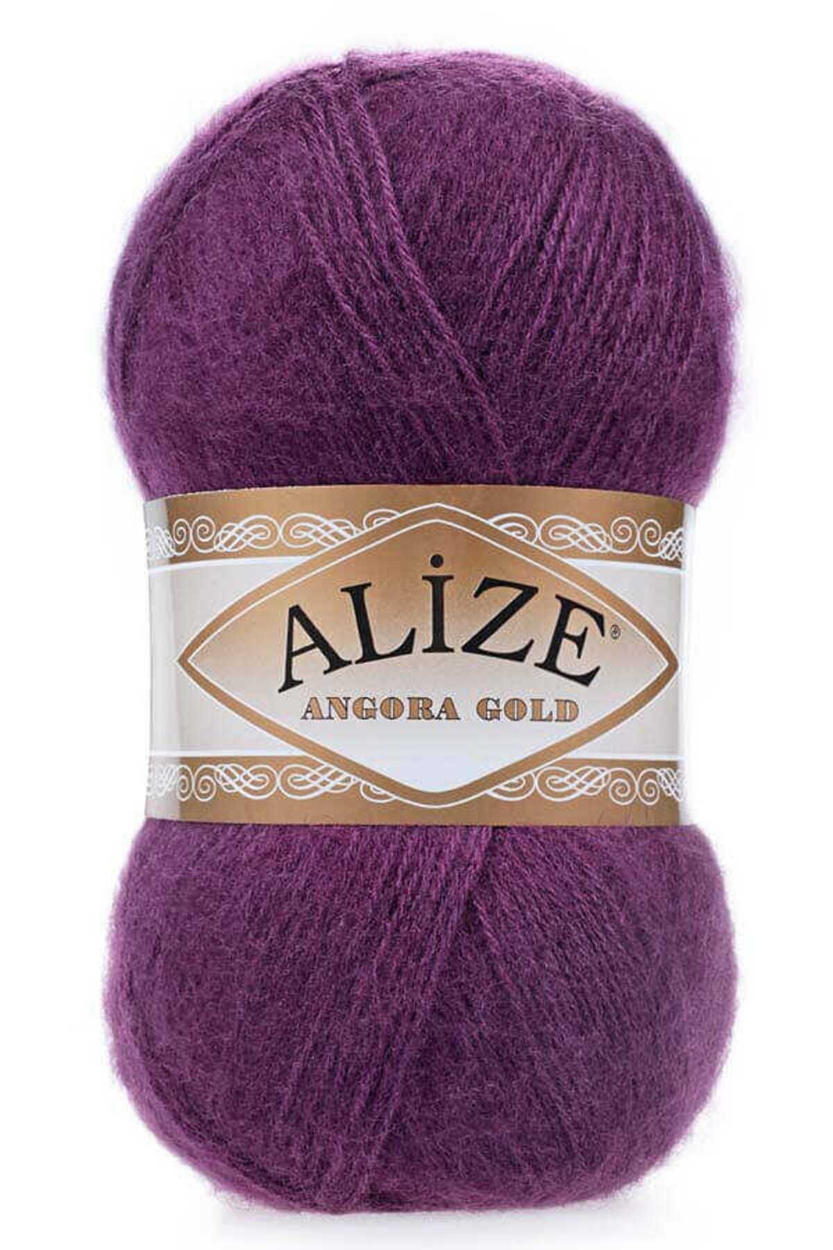 Alize angora gold el örgü ipliği -111 mor-