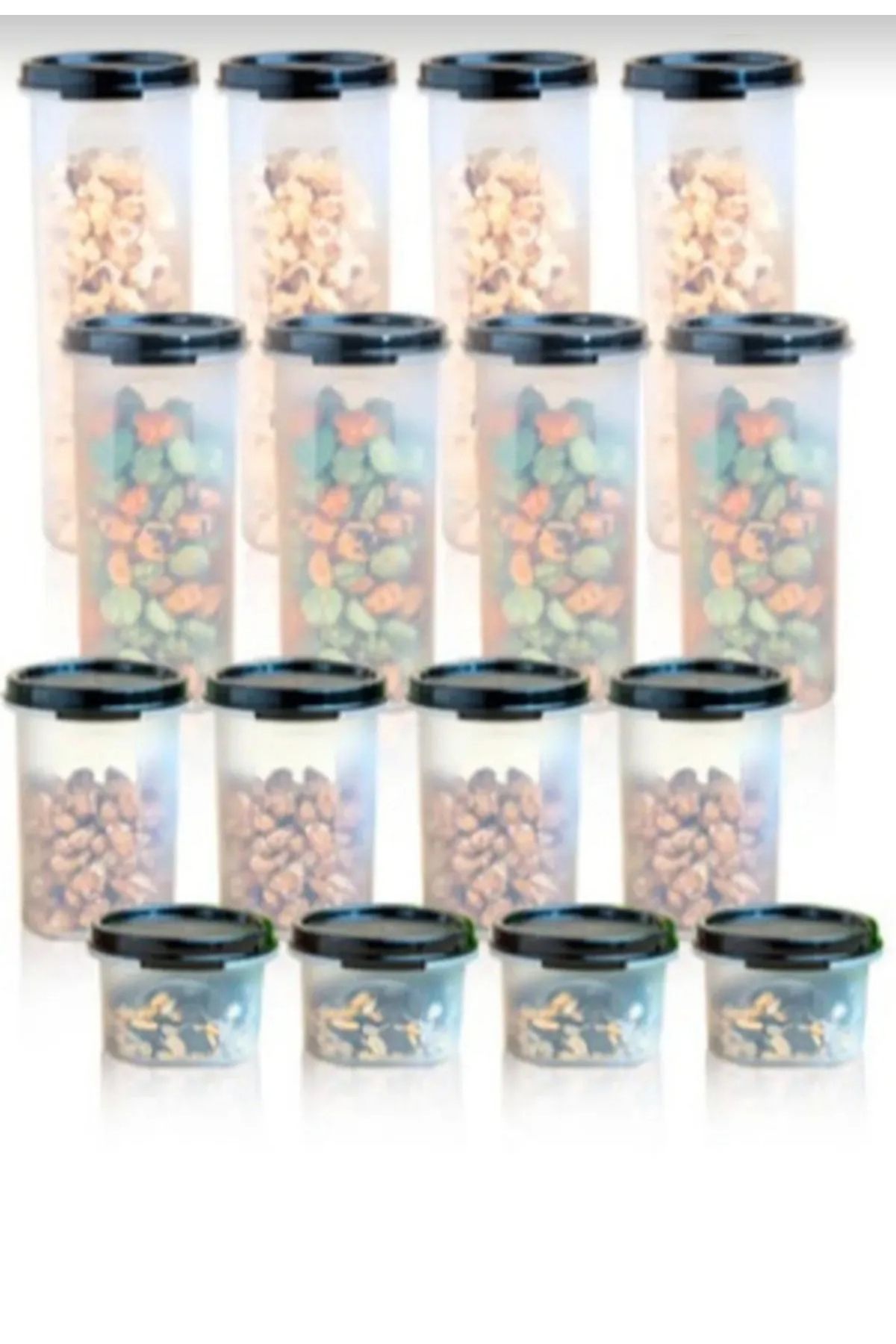 Tupperware 16 Parça Oval Set.