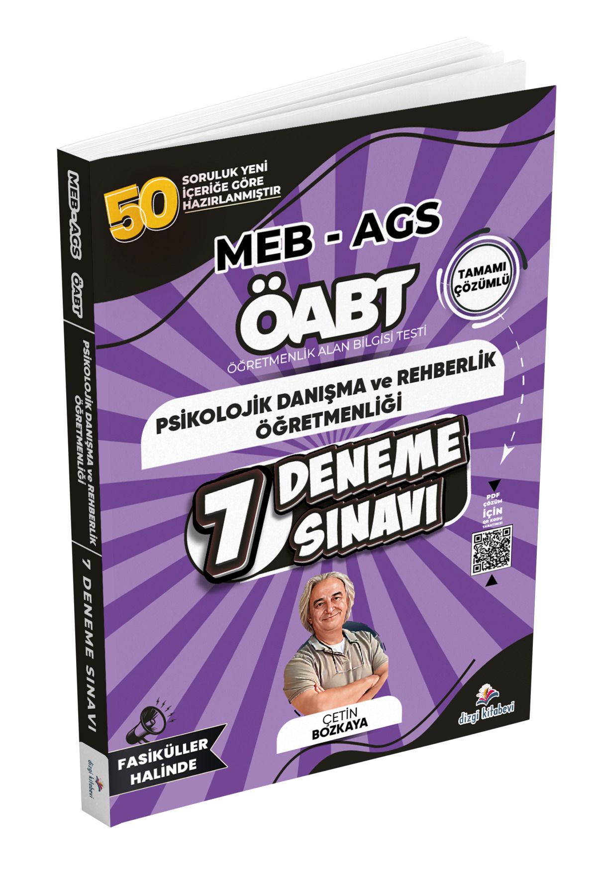 Dizgi Kitap 2025 Meb Ags ÖABT Psikolojik Danışma ve Rehberlik PDF Çözümlü 7 Deneme Sınavı Çetin Bozkaya