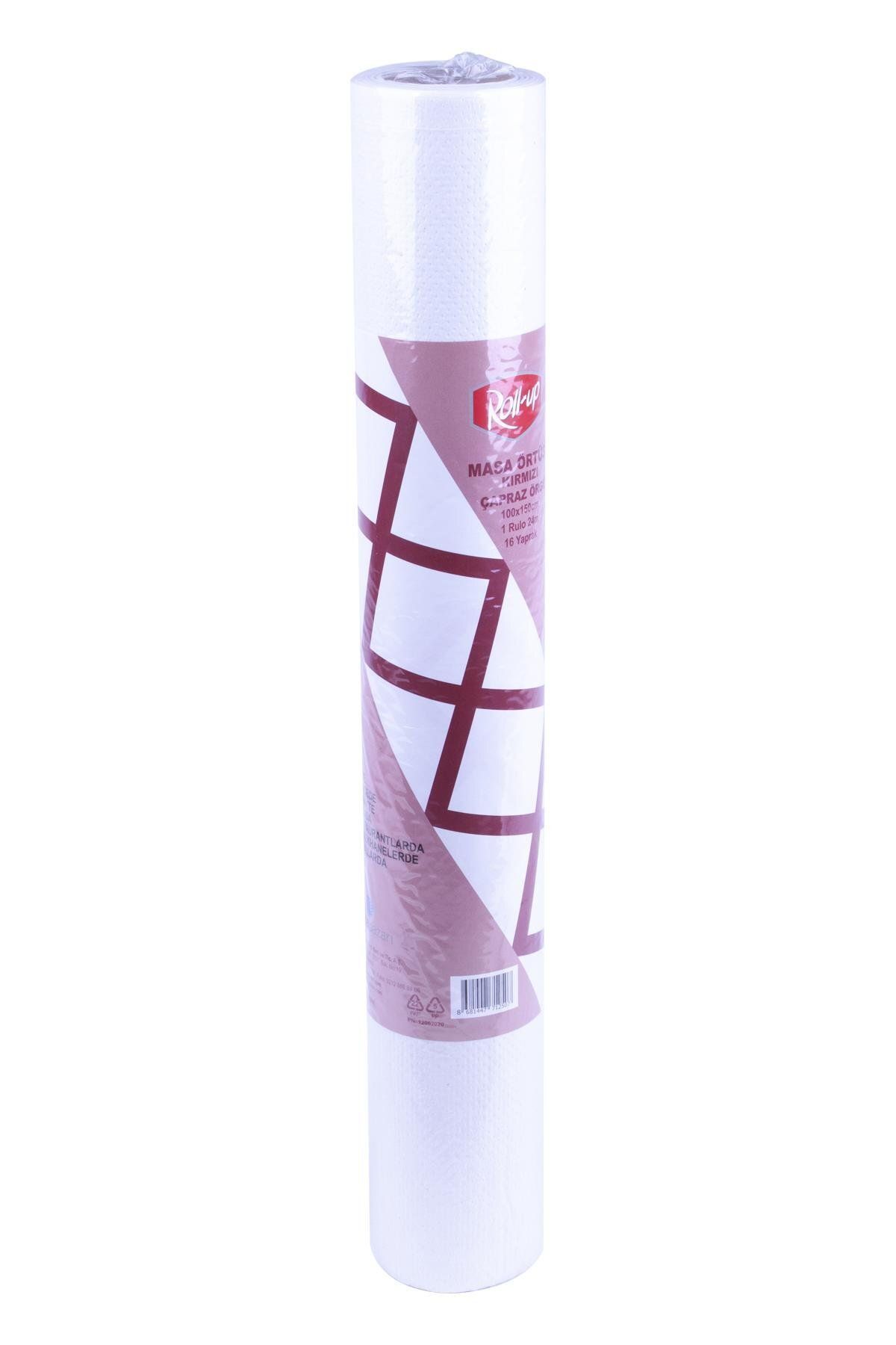 alsepeteavm Roll-up Rulo Kağıt Masa Örtüsü Kırmızı Kareli 100 X 150cm 16 Yaprak