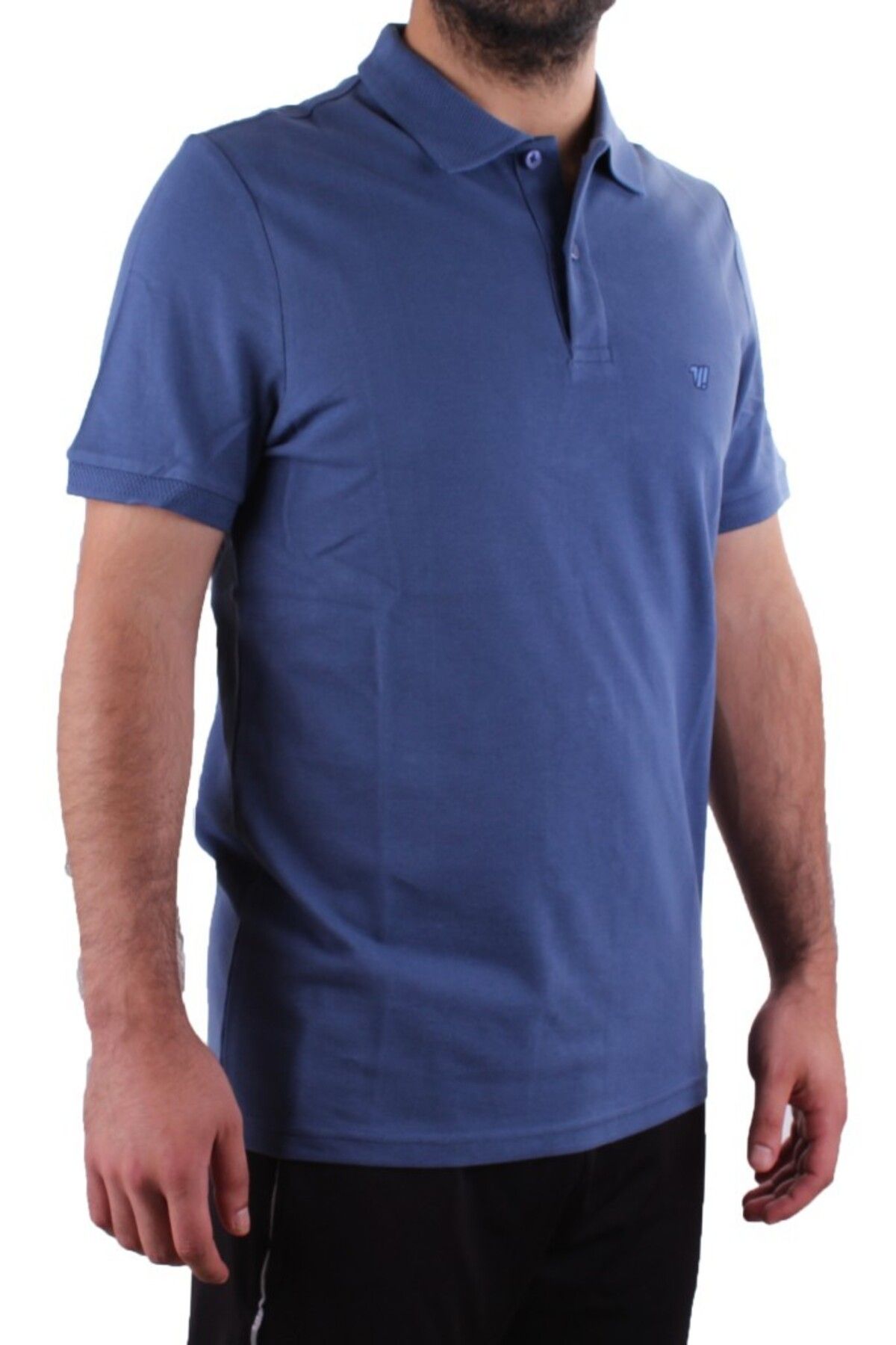Twister Jeans Twister 2341 İNdigo Günlük Kısa Kol Normal Kesim Pamuklu Polo Yaka Erkek Tişört