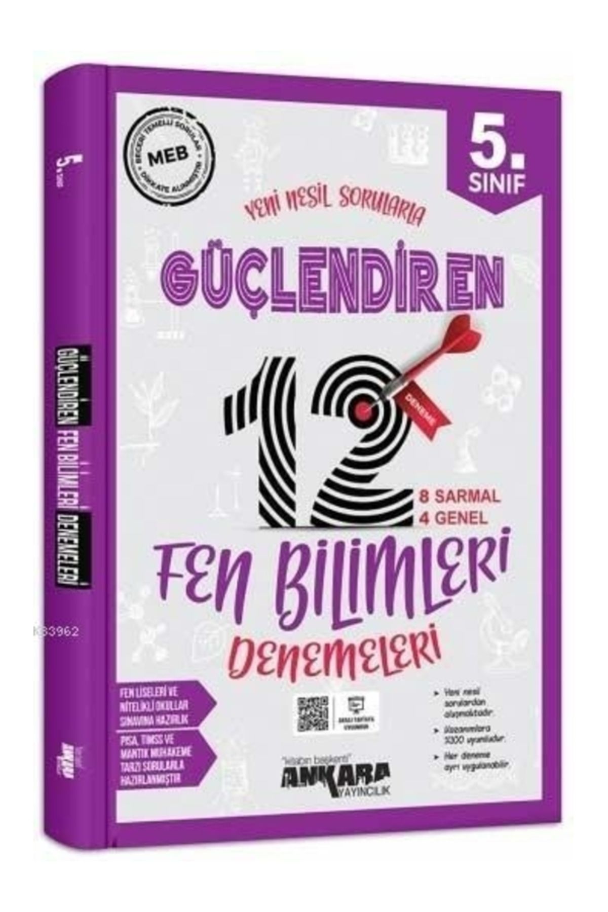 kitabın başkenti ankara yayıncılık Ankara Yayınları 5. Sınıf Fen Bilimleri Güçlendiren 12 Deneme Ankara