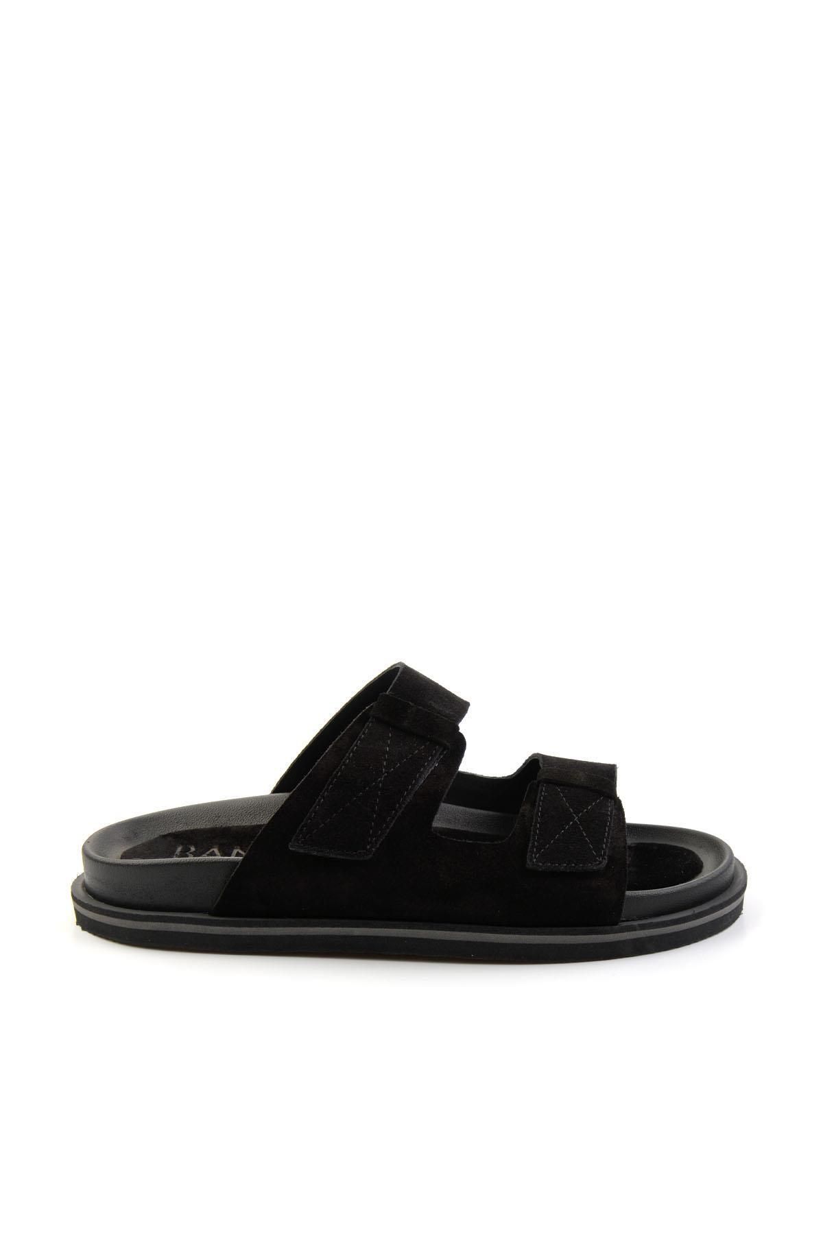 Bambi Siyah Leather Erkek Terlik E04801070002