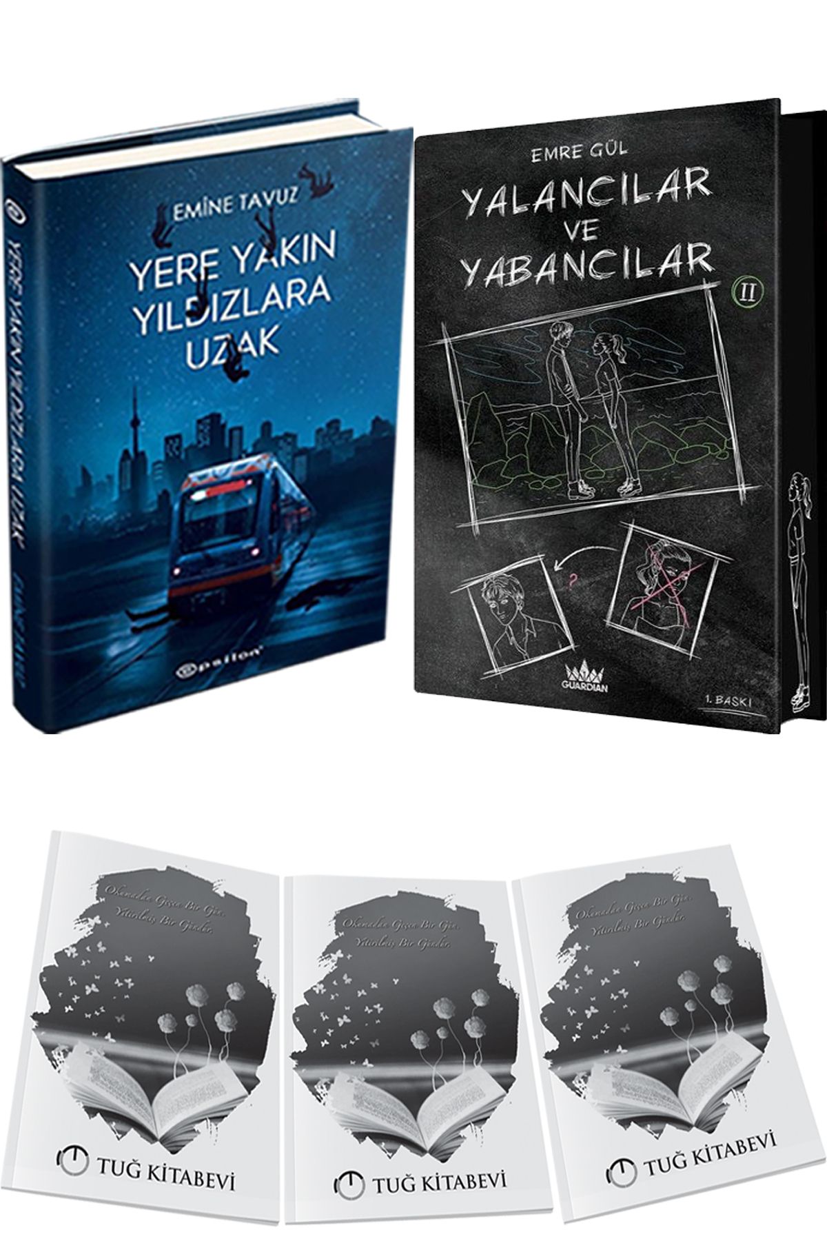 Epsilon Yayınevi Yere Yakın Yıldızlara Uzak Ciltli ve Yalancılar ve Yabancılar 2 Ciltli Özel Baskı + Hediyeli