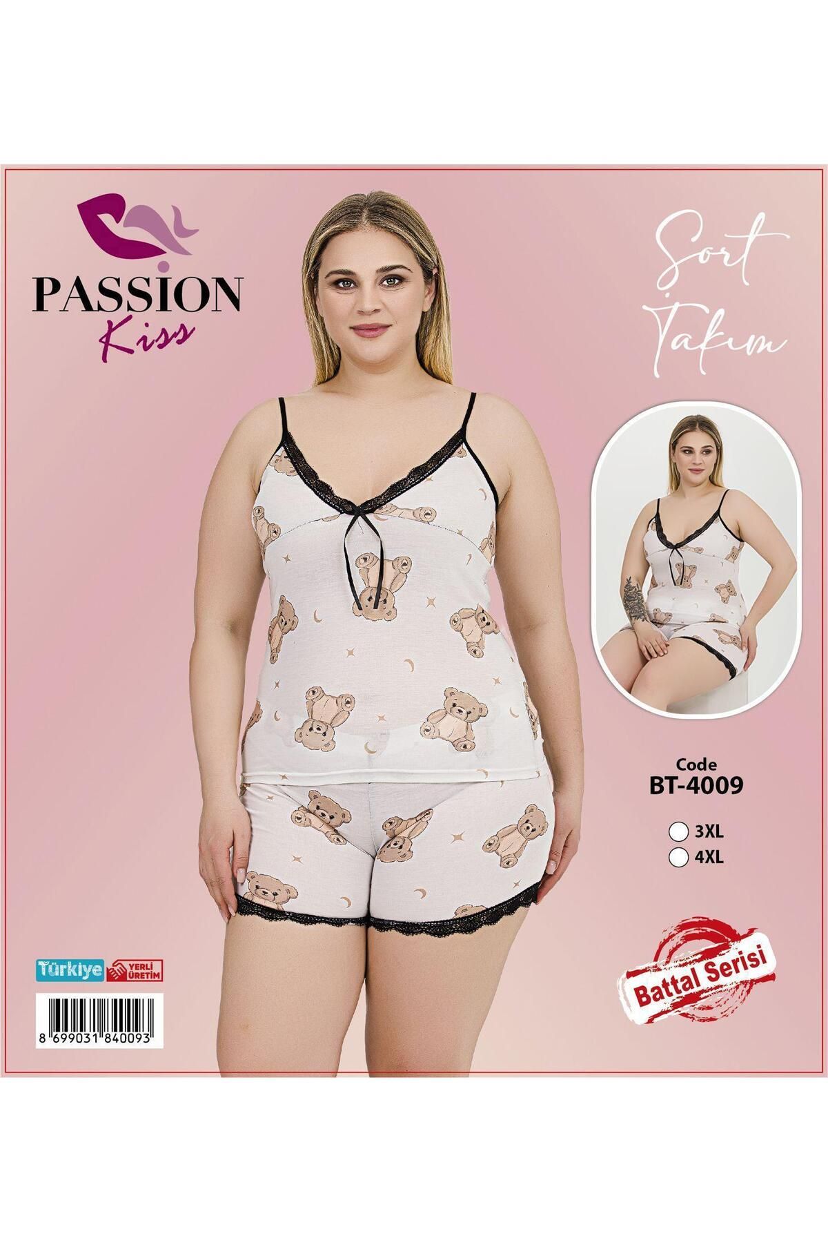 Emir Store İp Askılı Büyük Beden Kadın Pijama Takımı
