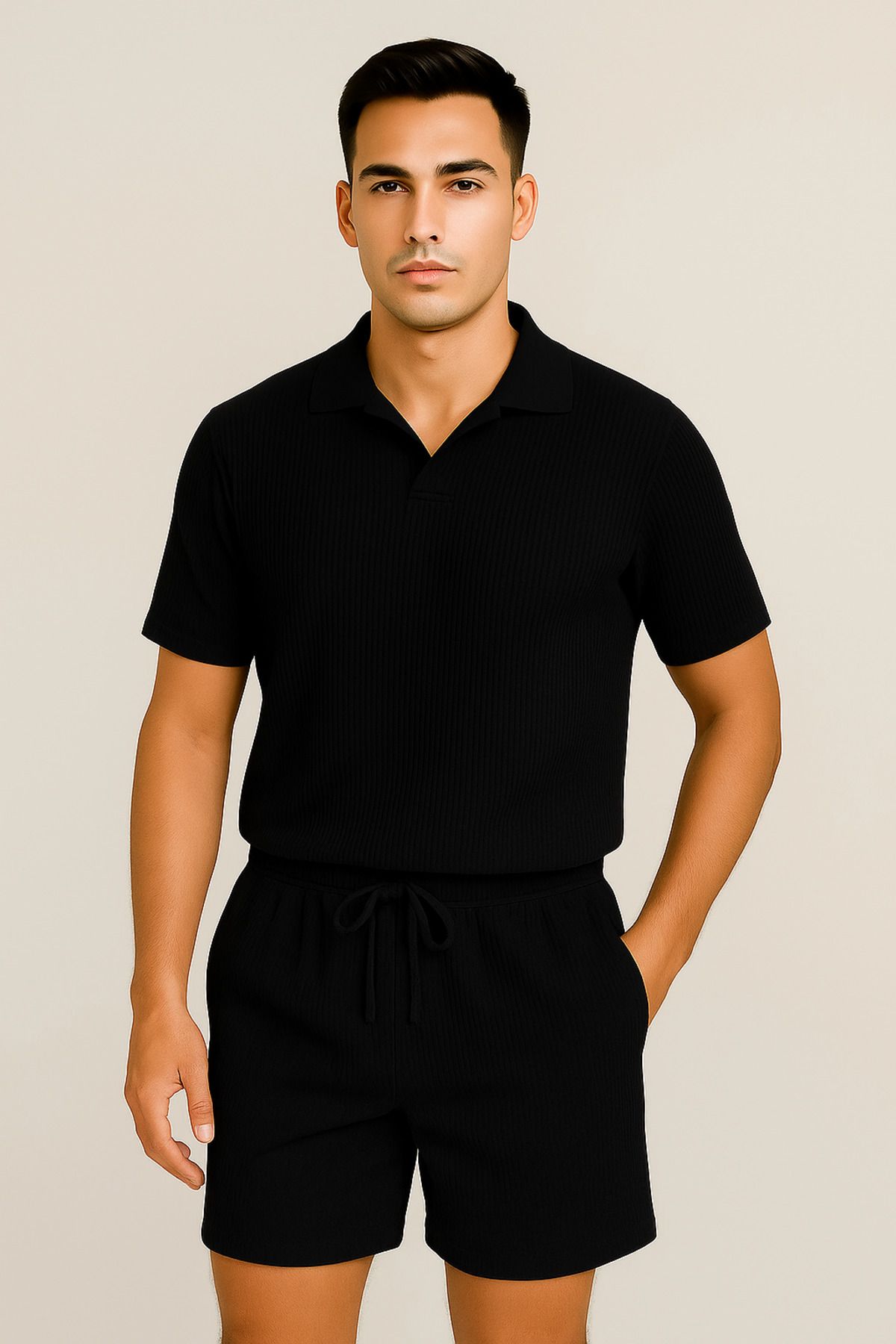 armicem “Cool & Clean: Erkek Polo Yaka + Şort Takımı”