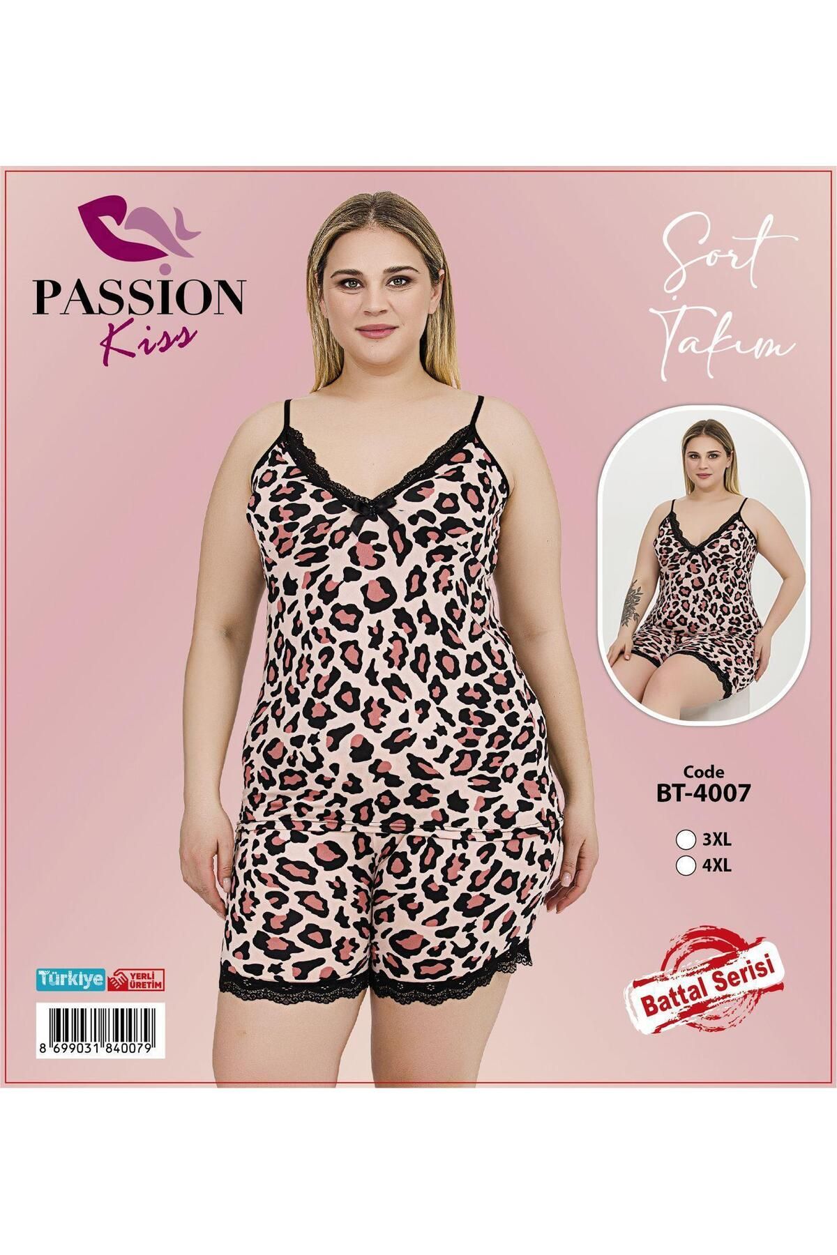Emir Store İp Askılı Büyük Beden Kadın Pijama Takımı