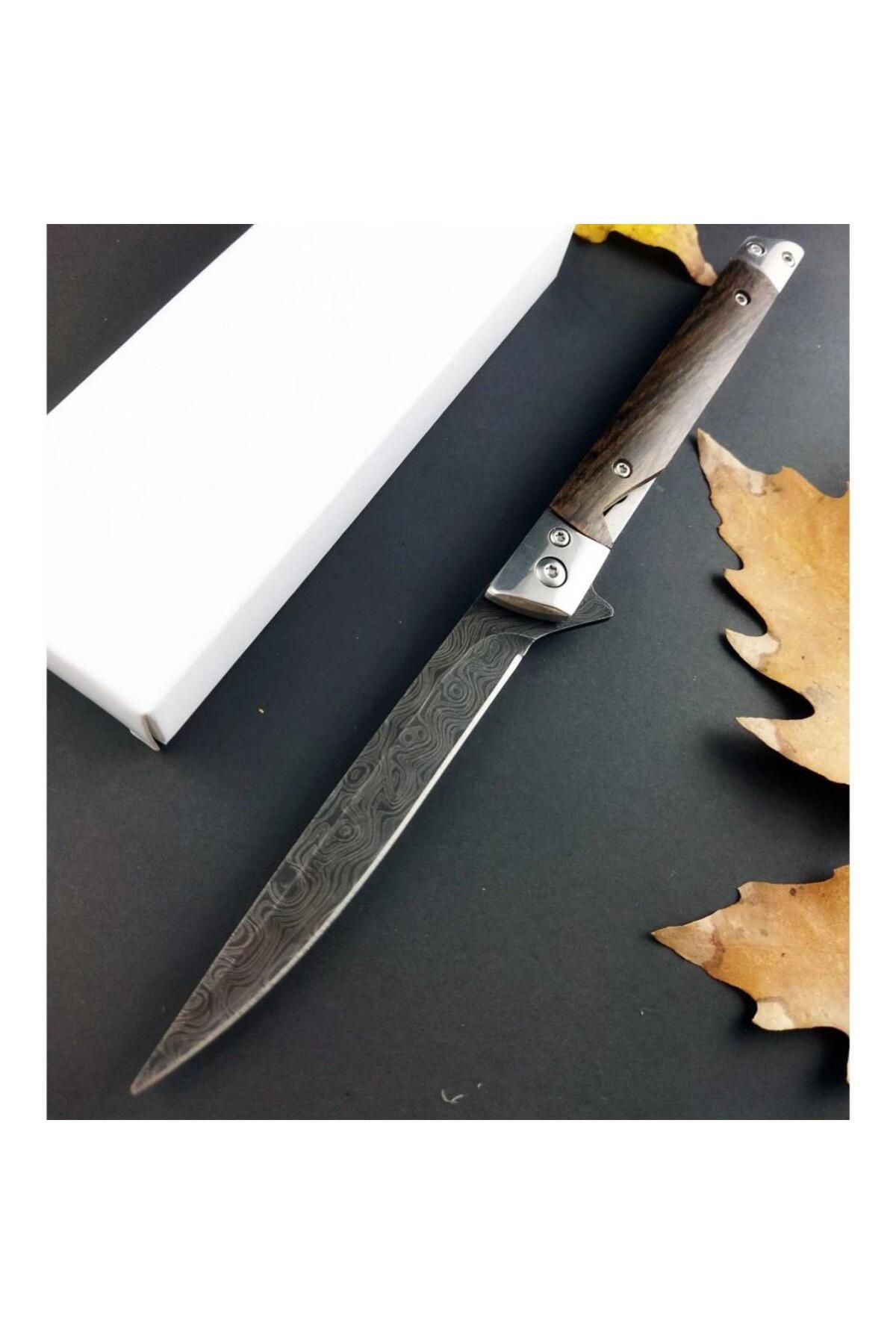 alsepeteavm M390 Damascus Kamp Çakısı