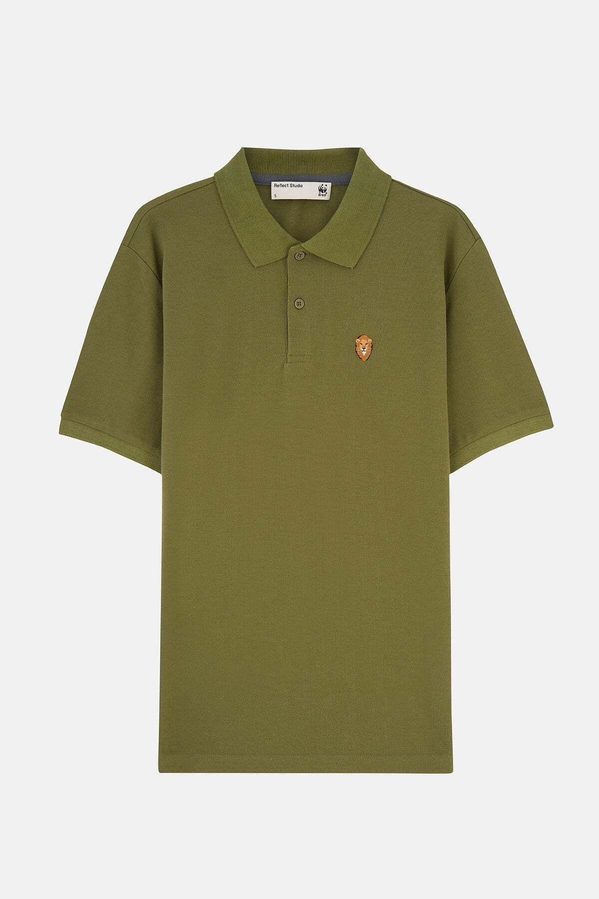 WWF Market Aslan Polo Yaka T-Shirt - Haki