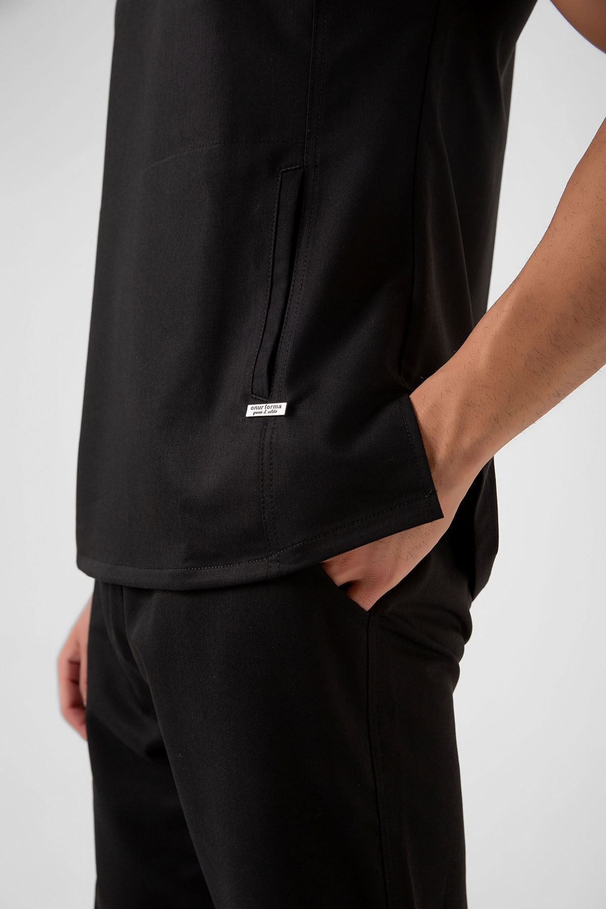 Onur Forma Scrubs New Line Erkek Takım - Siyah