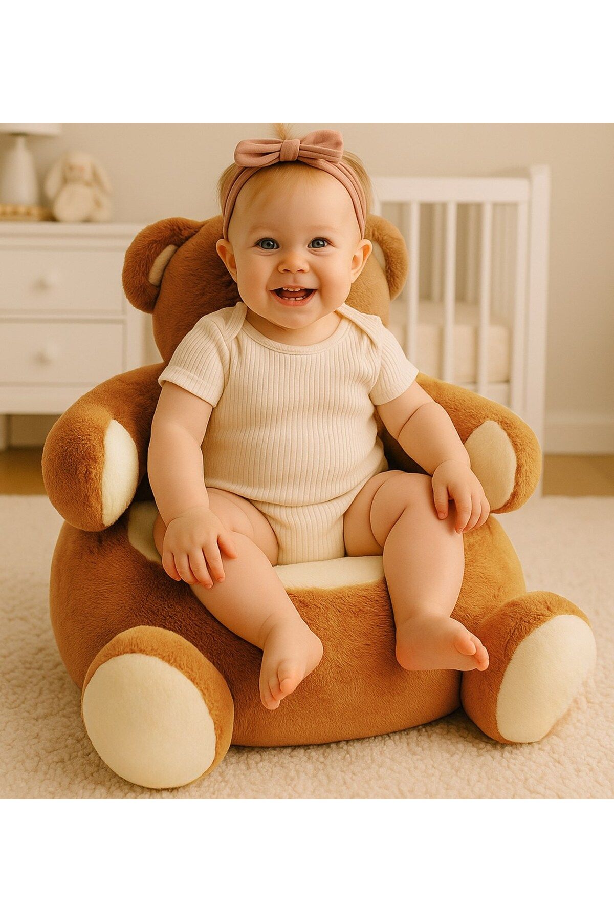 Halley Oyuncak Peluş Ayı Bebek Çocuk Koltuğu 50 Cm 62936