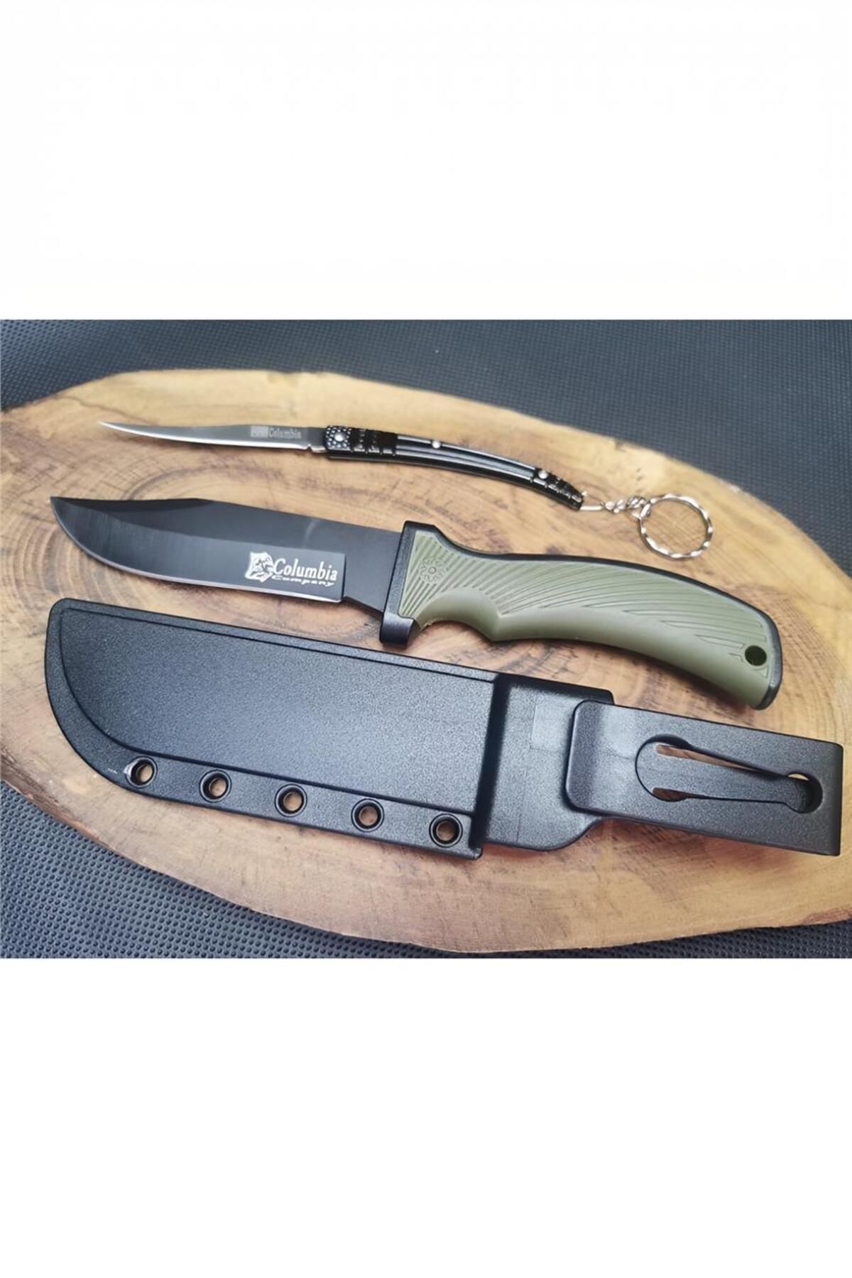 alsepeteavm Kamp Outdoor 21 cm Avcı Bıçağı ve Kılçık Çakı Seti