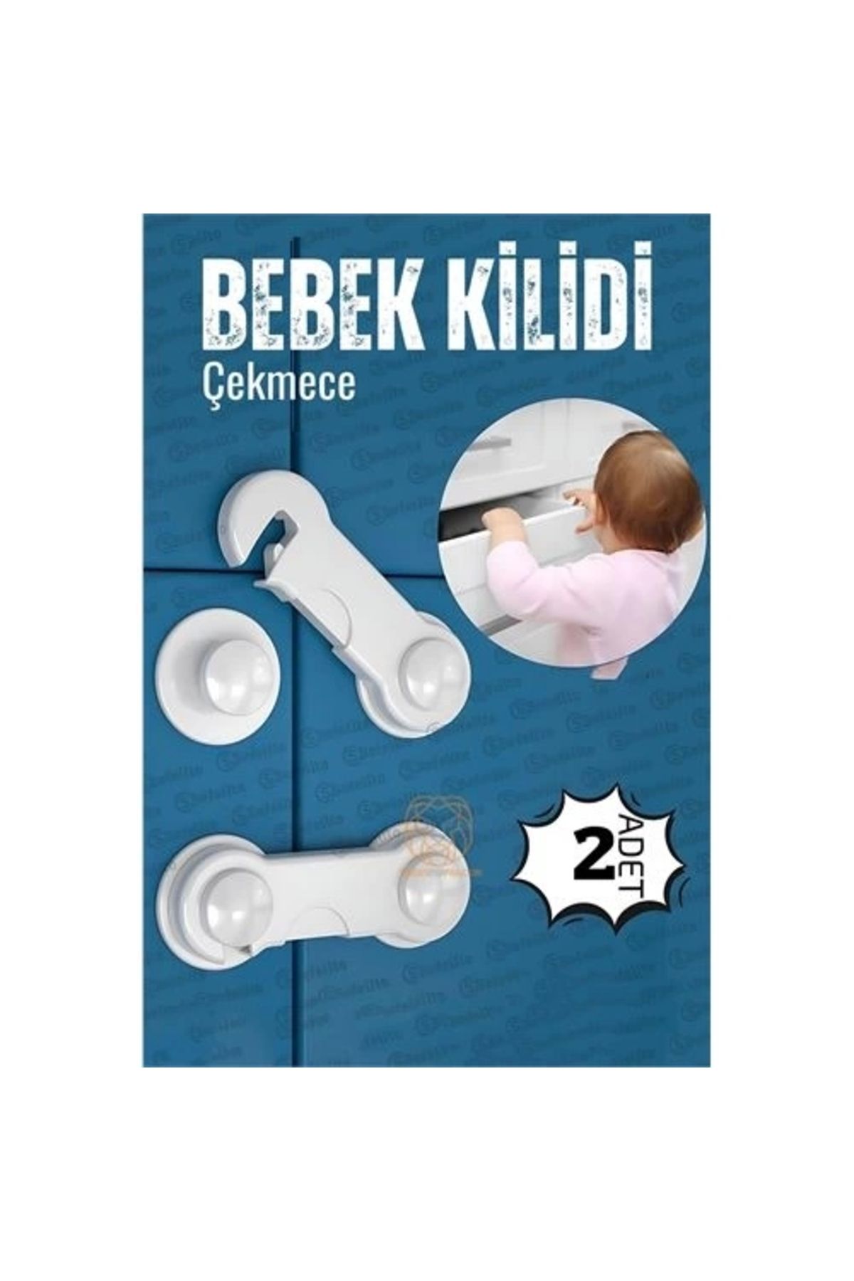 İnnMerry Bebek Kilidi Bebek Çekmece Kilidi 2 Adet