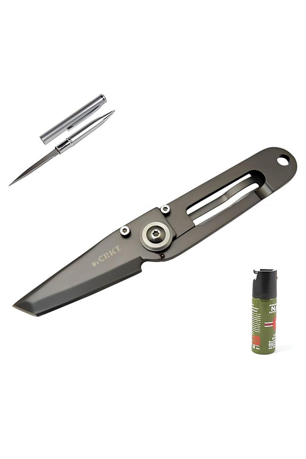 playzone Kişiye Özel Crkt Polat Mini Çakı Titanyum 5500T 14 CM