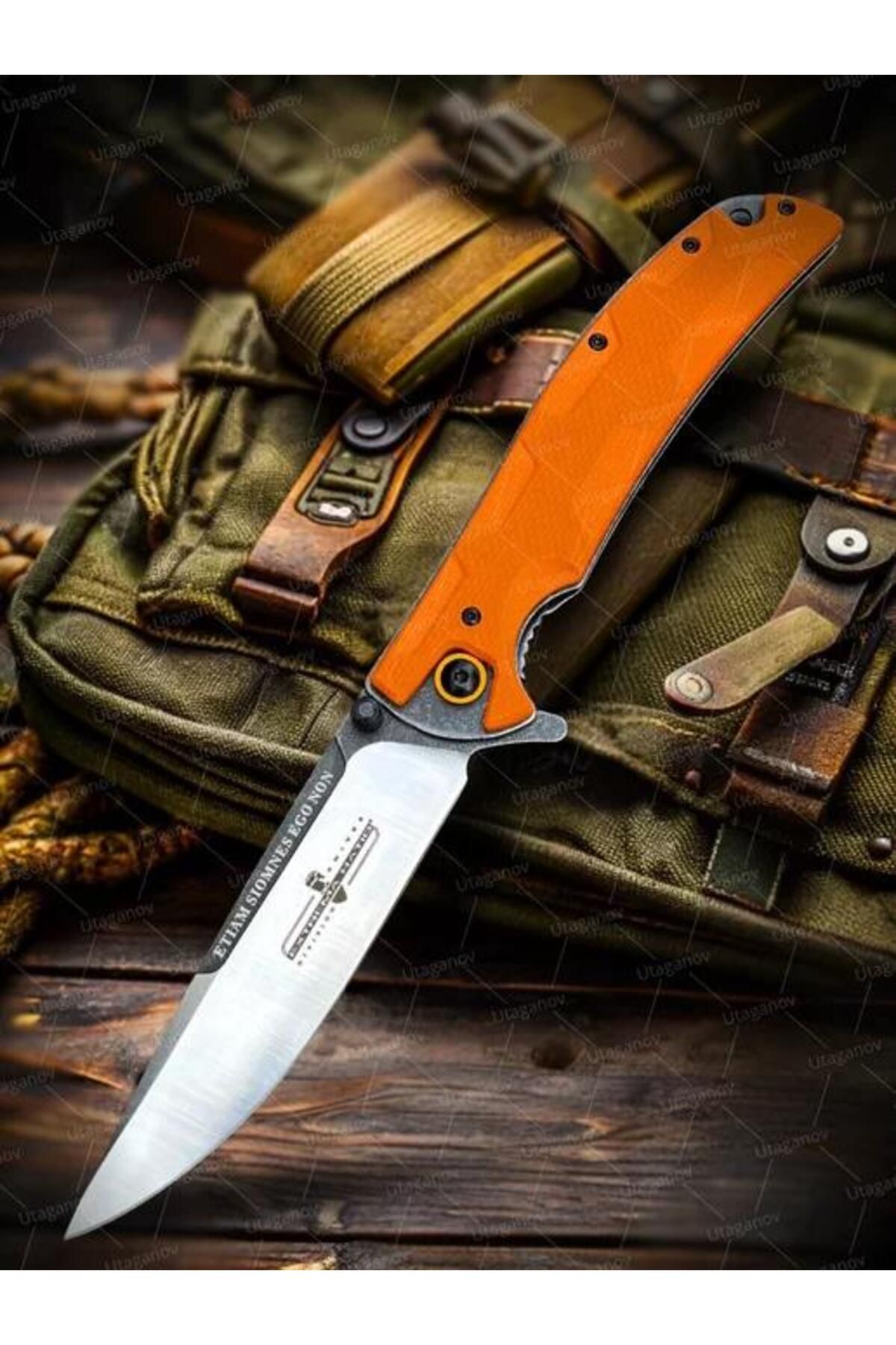 alsepeteavm Extreme Ratio Orange Survival Kamp Çakısı