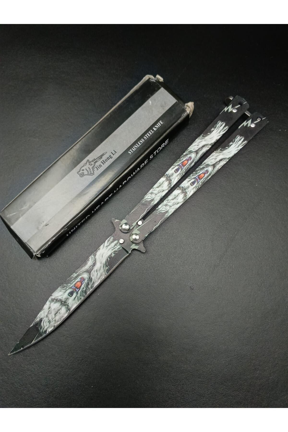 alsepeteavm Benchmade Gri Kaplan Desenli Tek Kelebek