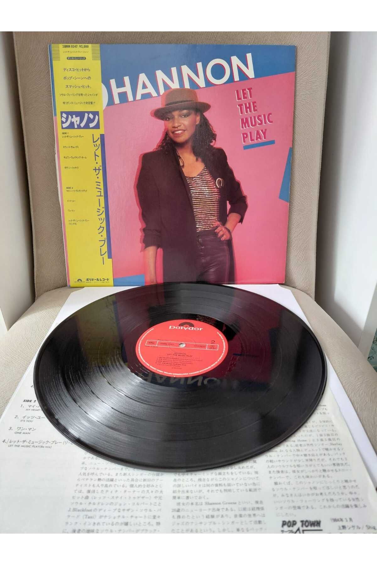 Plakperest Shannon ‎– Let The Music Play - 1984 Japonya Basım LP Plak Albüm - Obi’li-2.el