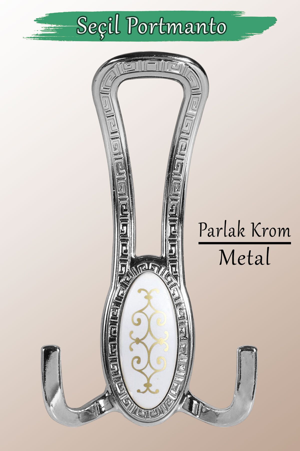 Sucuoğlu Seçil (Krom) Metal Portmanto Vestiyer Duvar Dolap Elbise Mobilya Kapı Askısı Askılığı Askılık