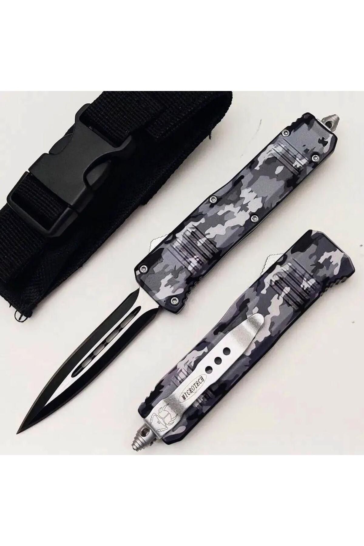 alsepeteavm Microtech Kamuflaj 18 Cm İçten Çıkmalı Kamp Çakısı