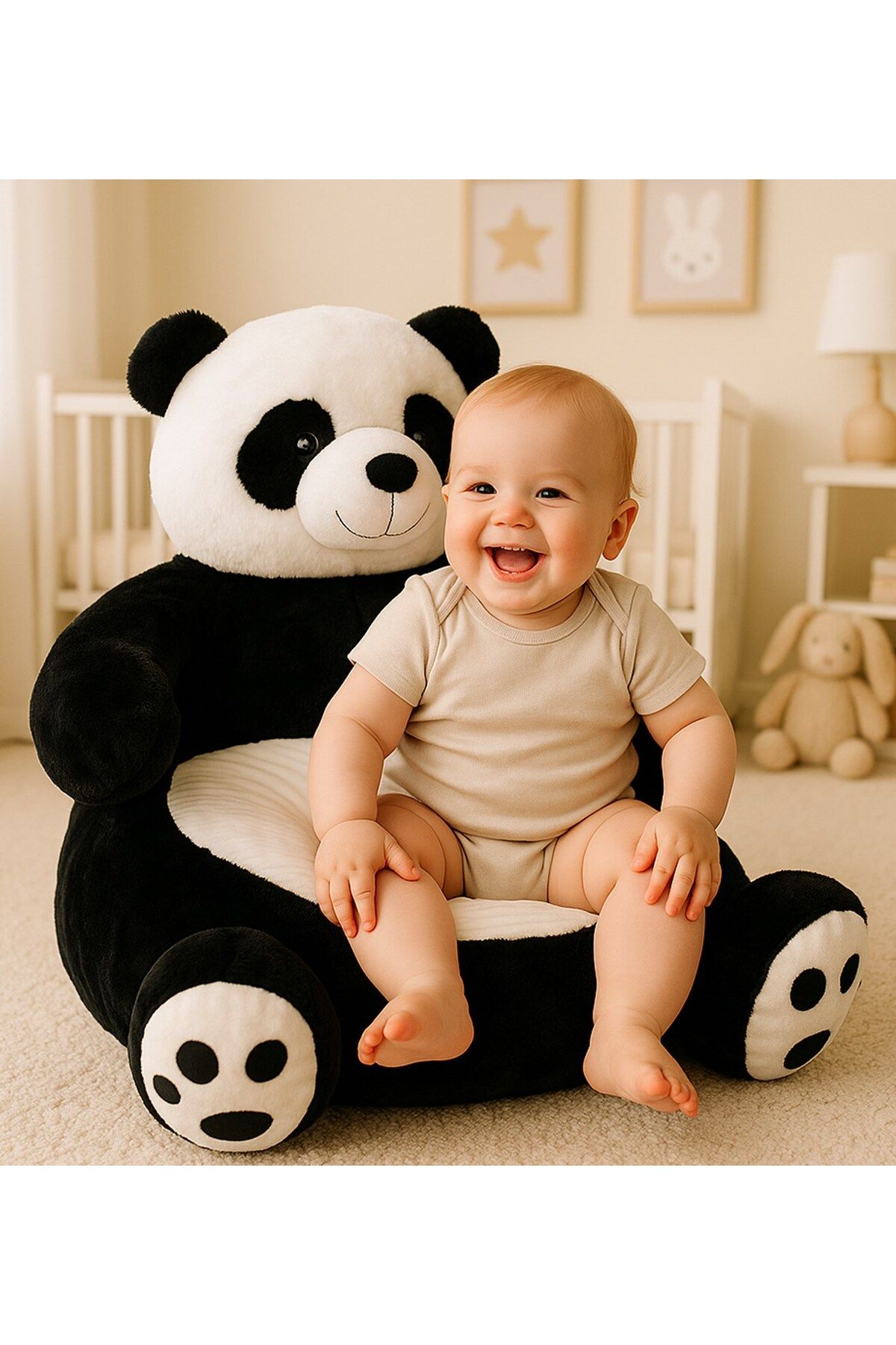 Halley Oyuncak Peluş Panda Bebek Çocuk Koltuğu 50 Cm 62936