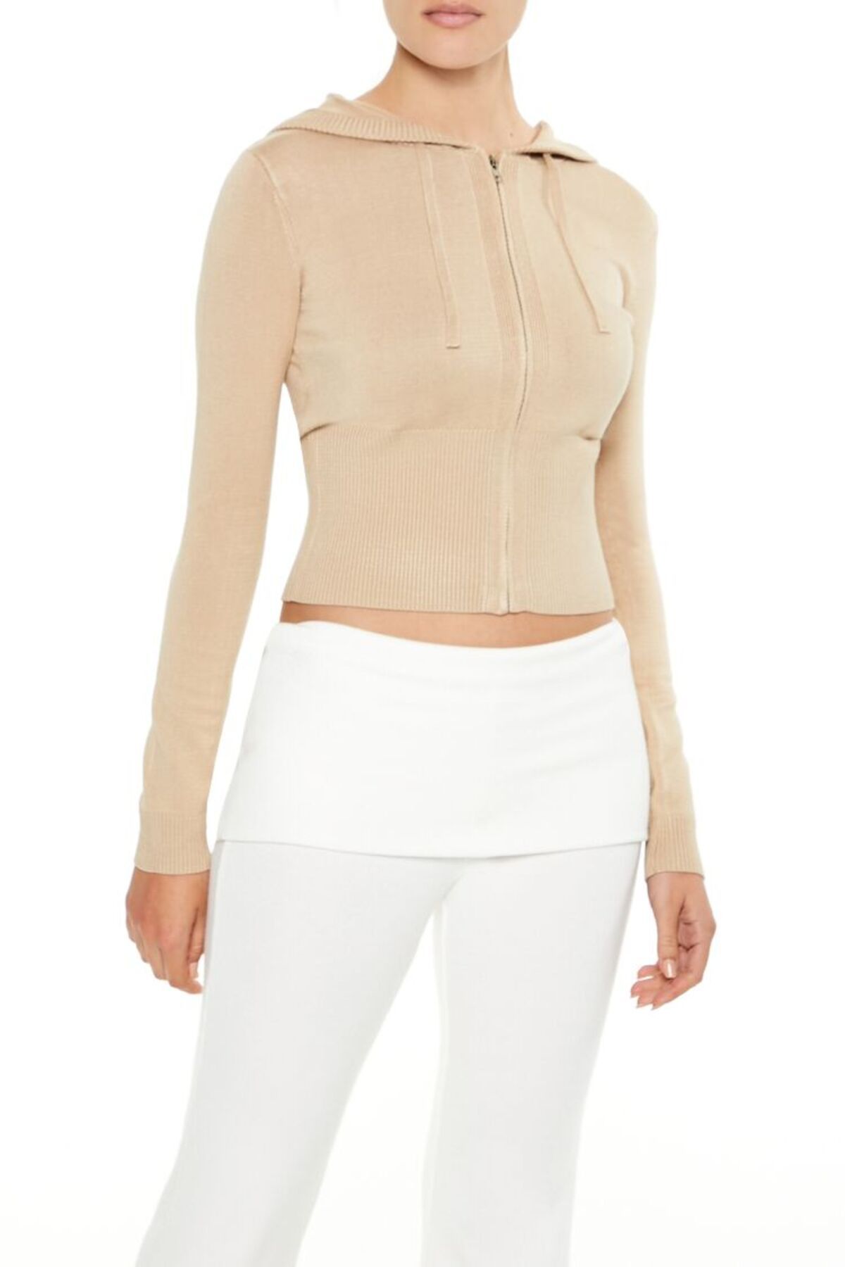 Forever 21 Kapüşonlu Fermuarlı Hırka
