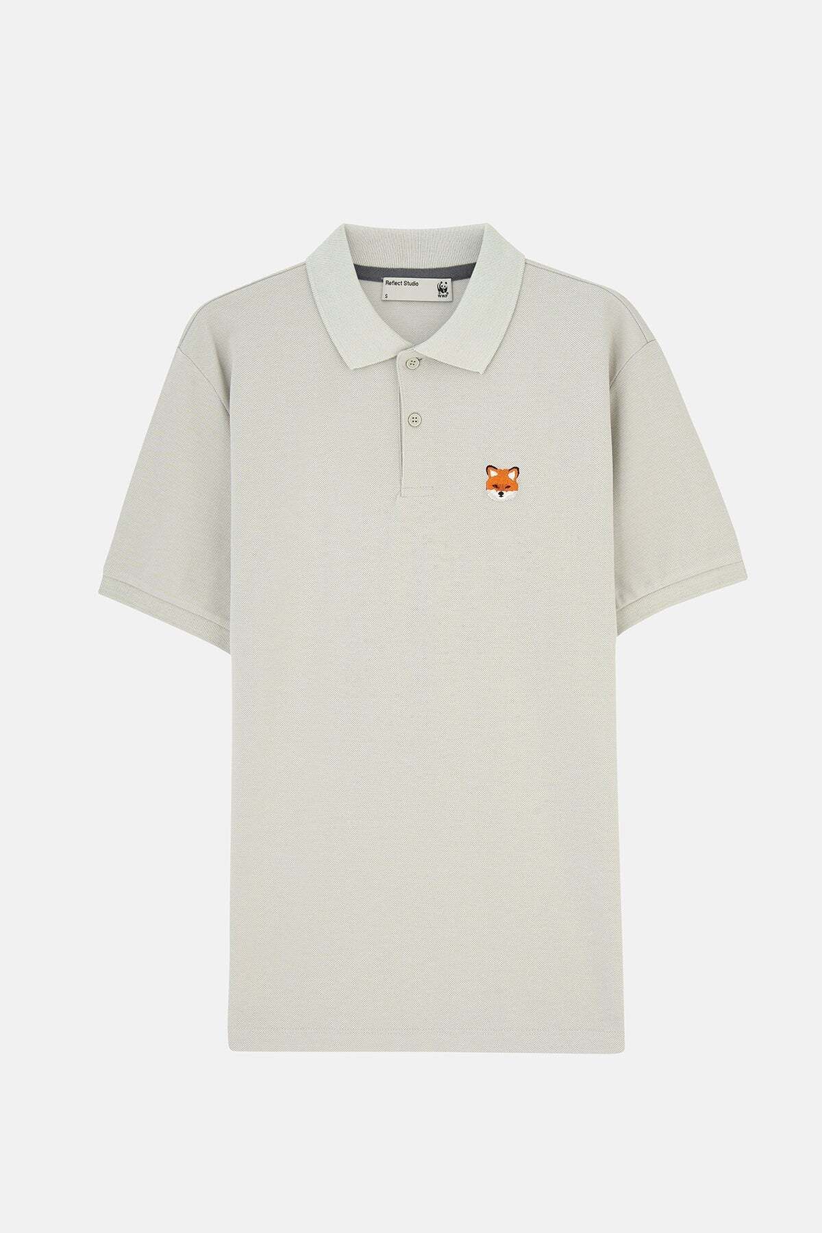 WWF Market Kızıl Tilki Polo Yaka T-Shirt - Gri