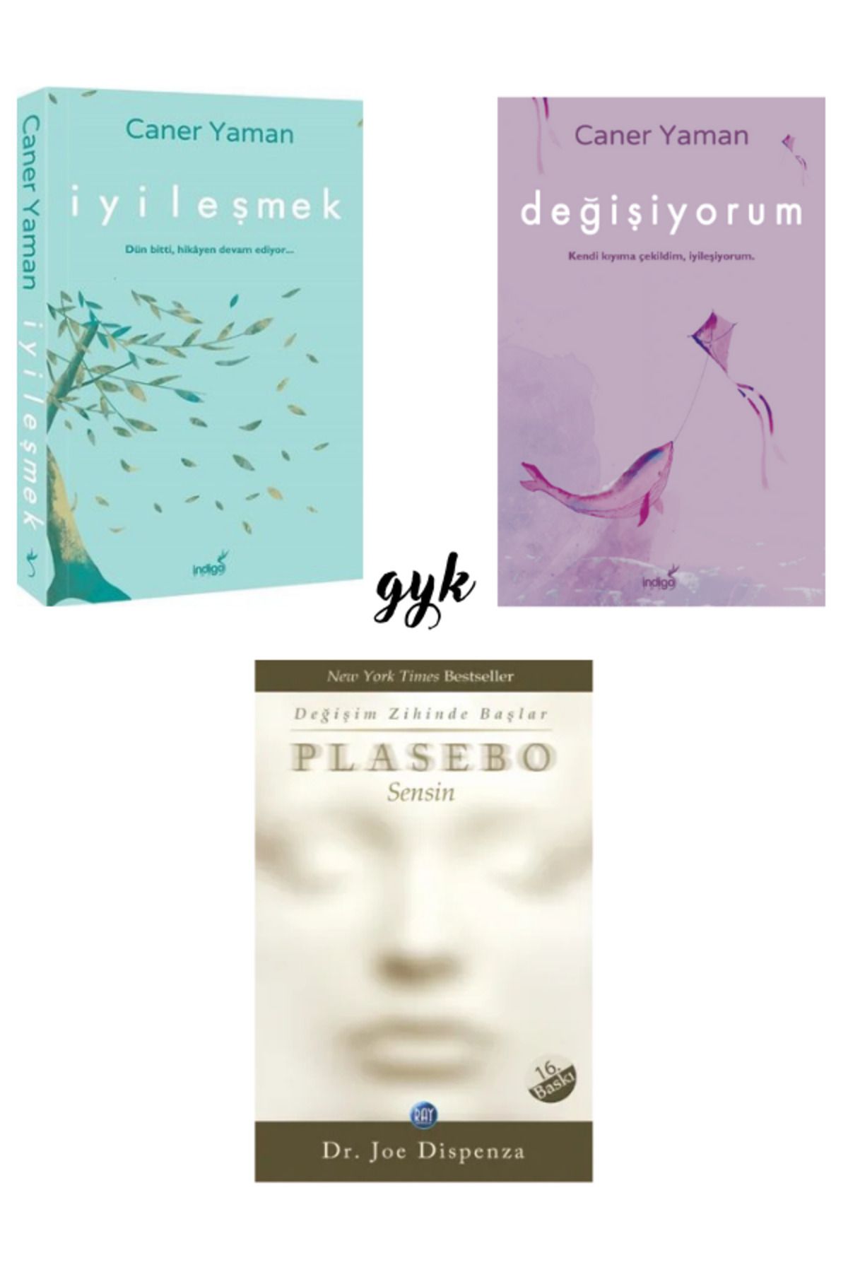 Diyojen Yayıncılık İyileşmek - Değişiyorum - Plasebo Sensin 3'lü SET